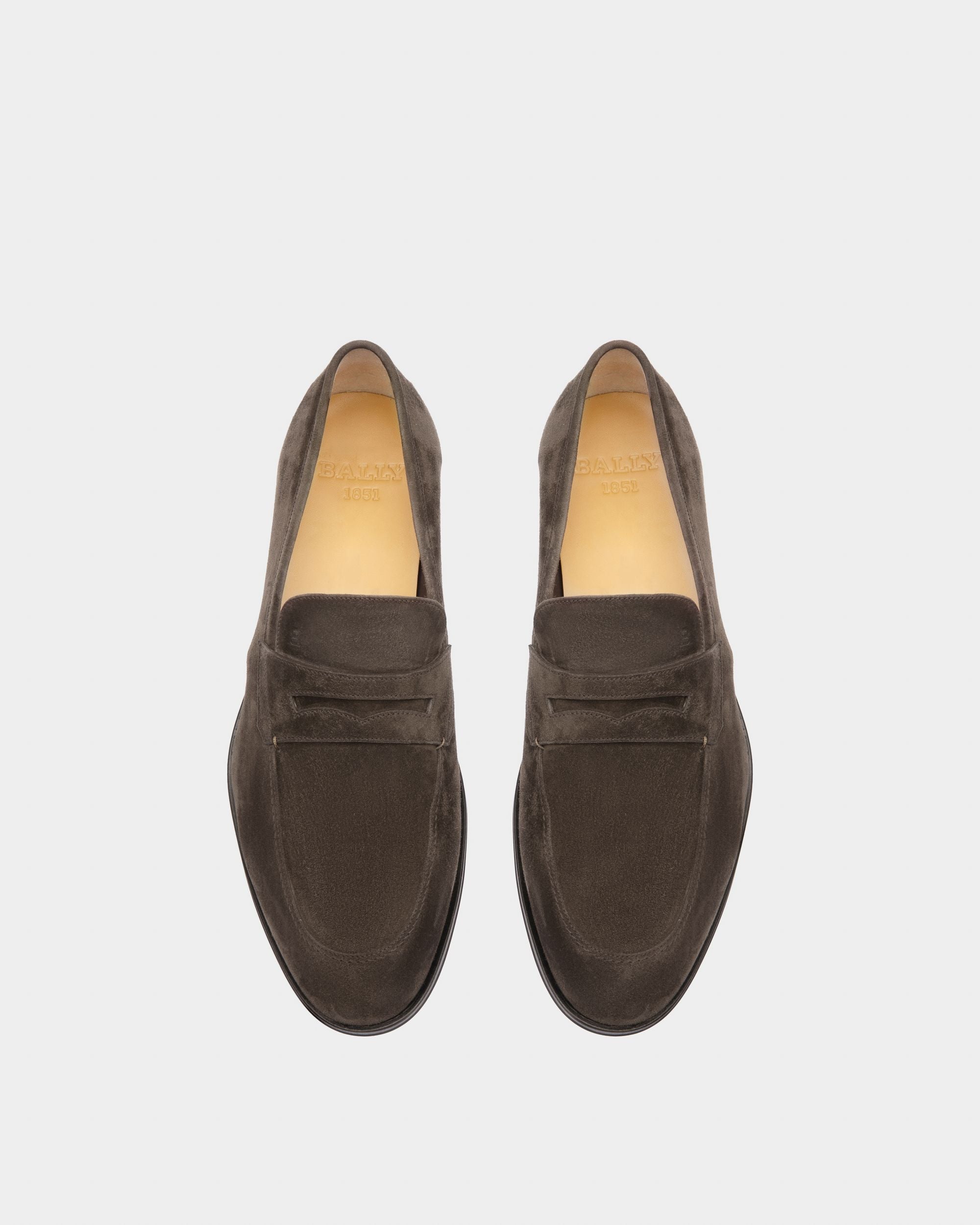 Webb Mocassini In Pelle Verde Militare - Uomo - Bally - 02