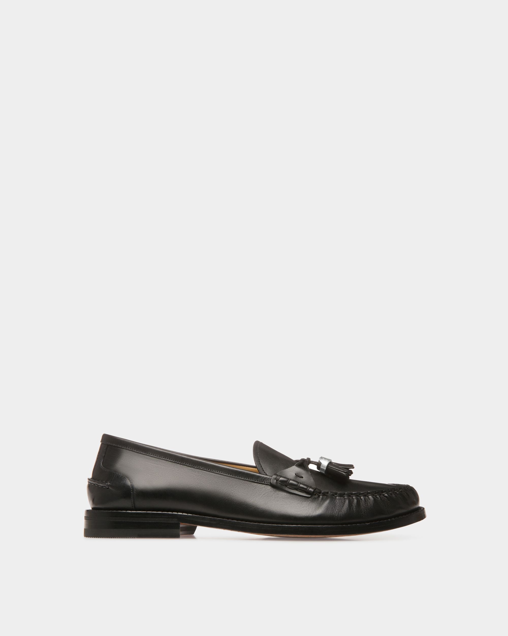 Mocassino Rome In Pelle Nera - Uomo - Bally - 01