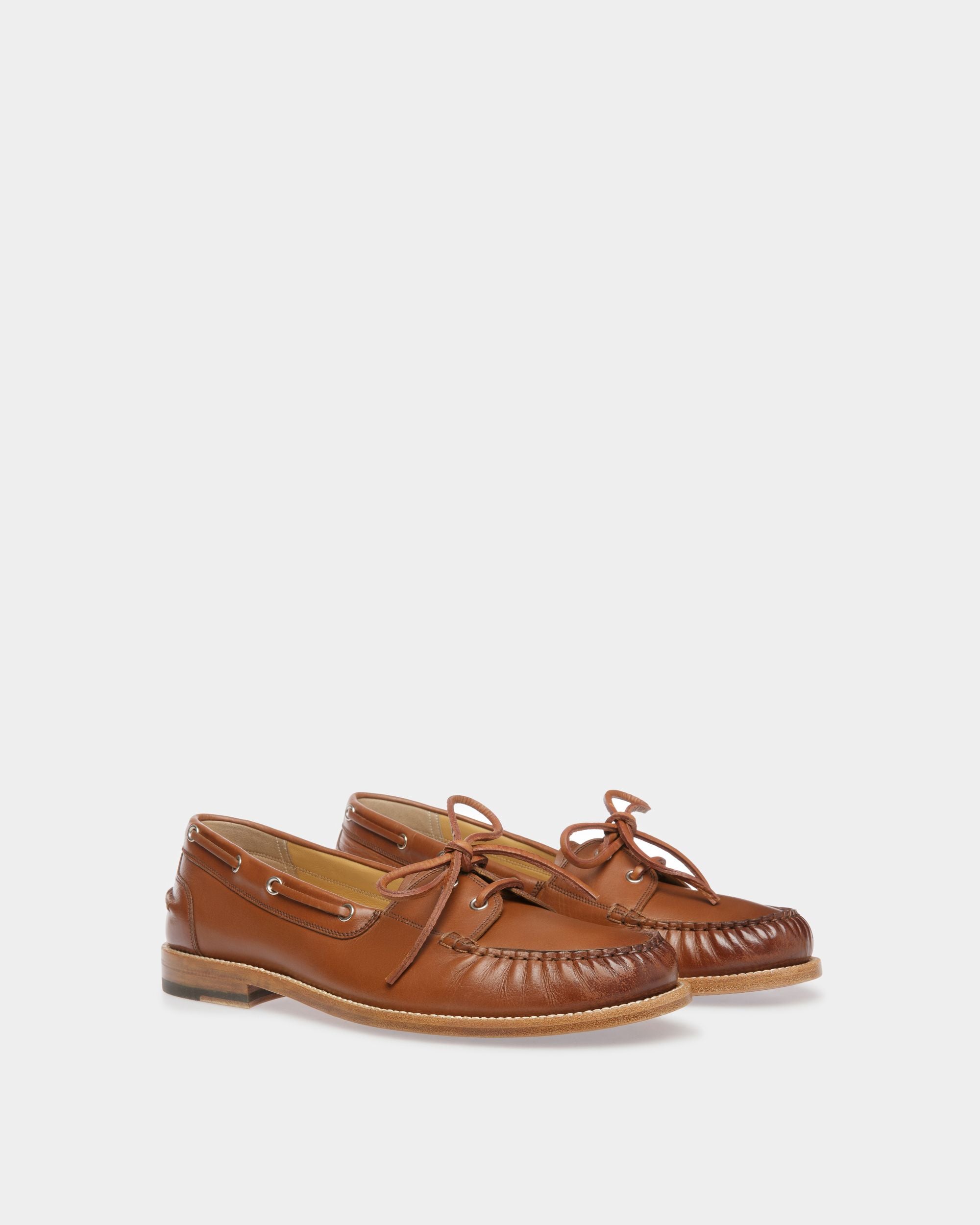 Mocassino Rome In Pelle Marrone - Uomo - Bally - 03