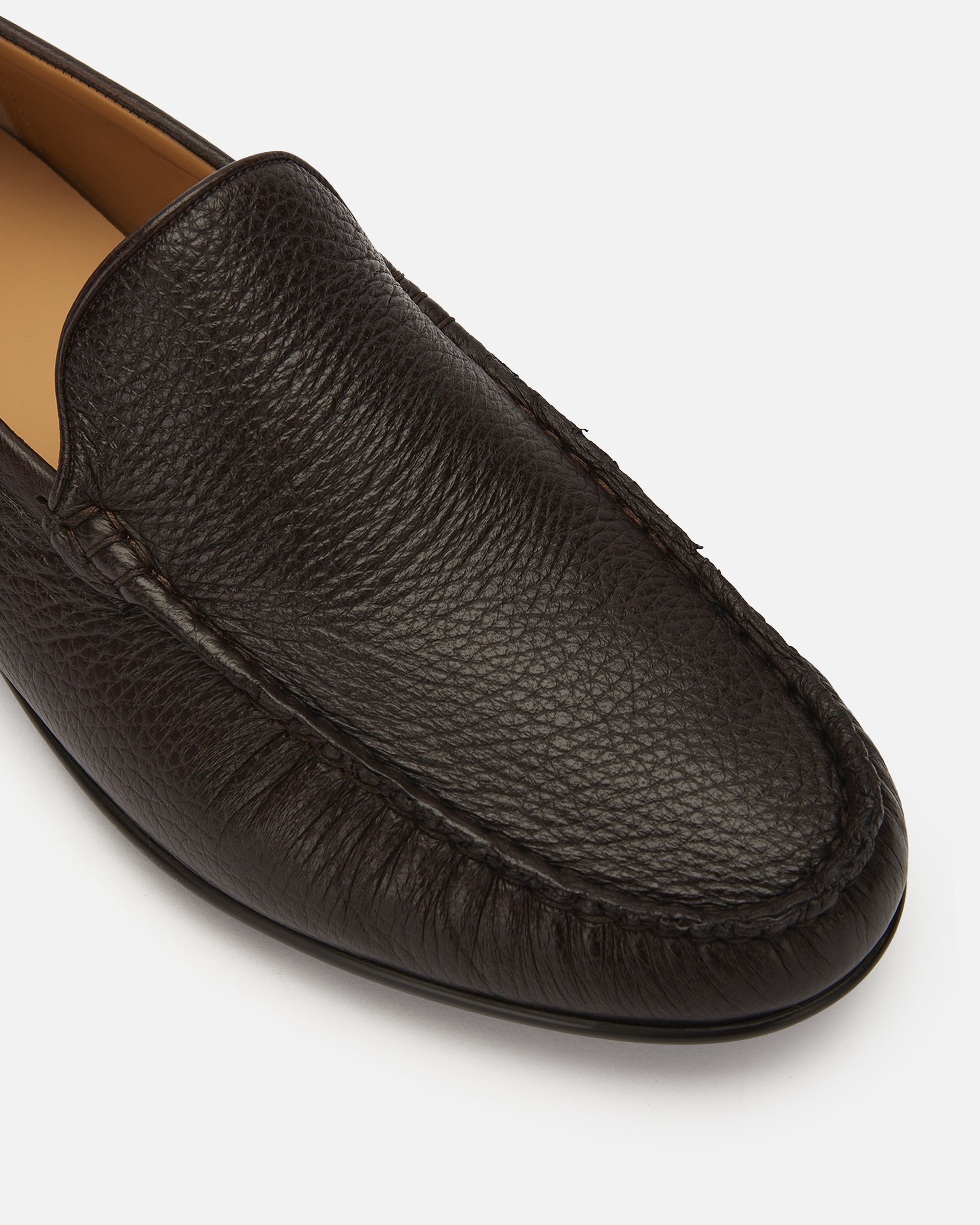 Mocassino In Pelle Granata Marrone - Uomo - Bally - 04