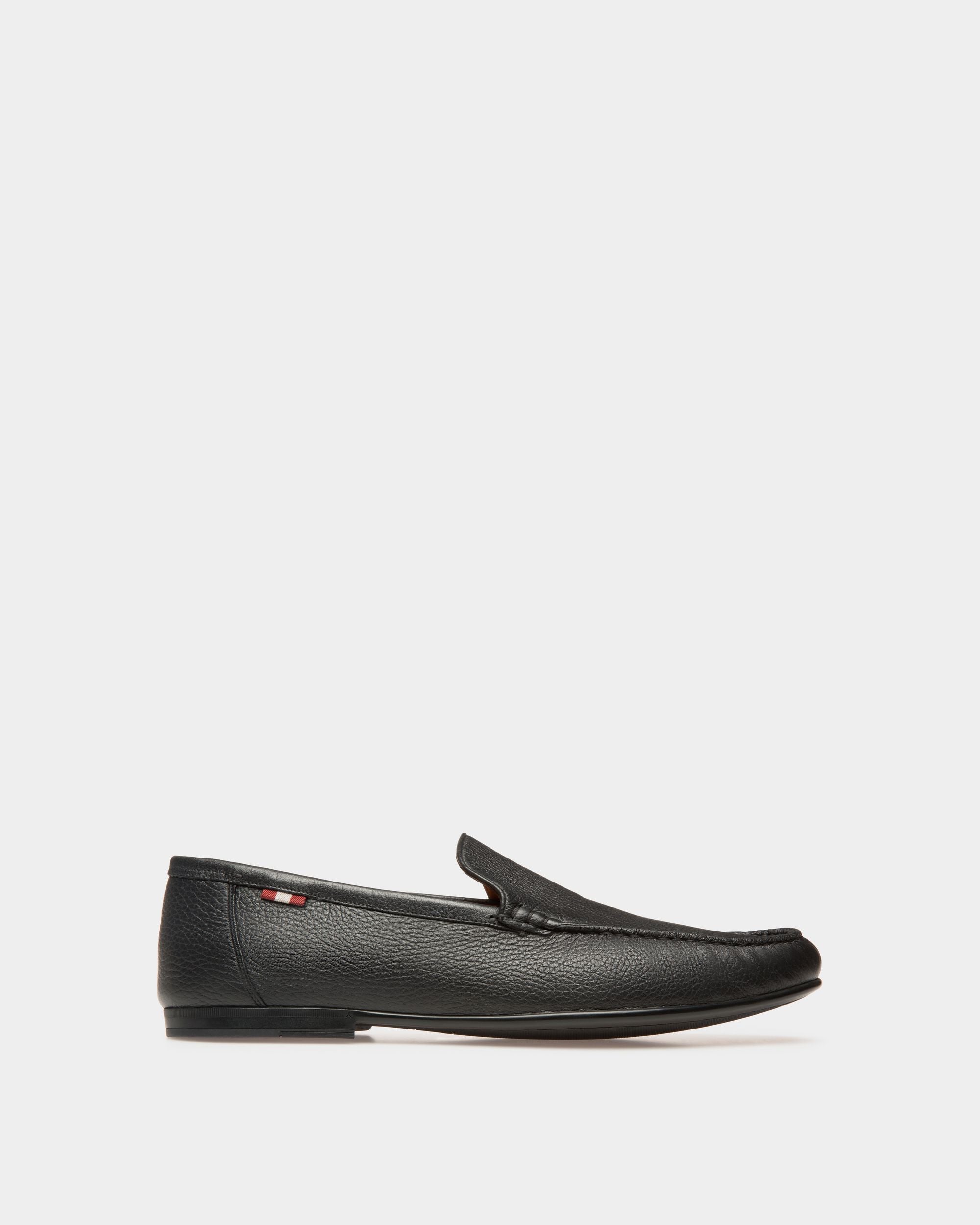 Mocassino In Pelle Granata Nera - Uomo - Bally - 01