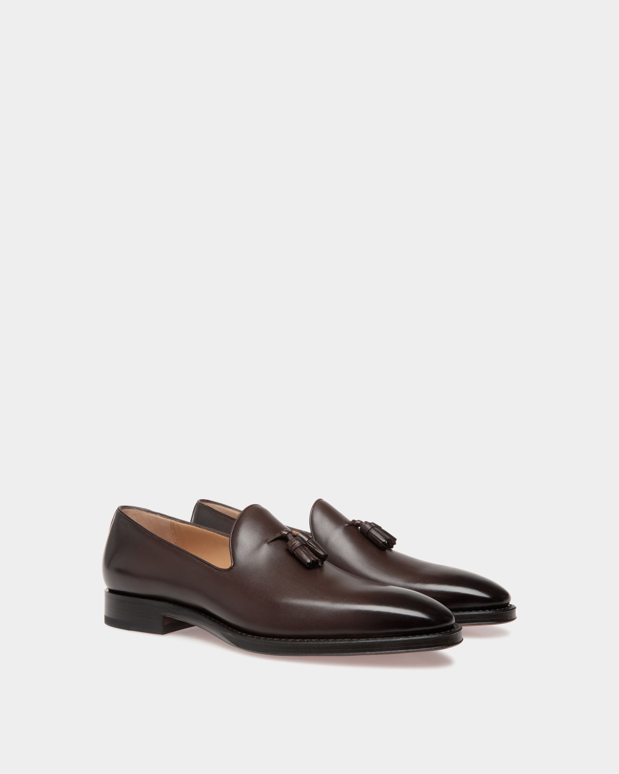 Scribe Loafer In Brown Leather - Uomo - Bally - 02