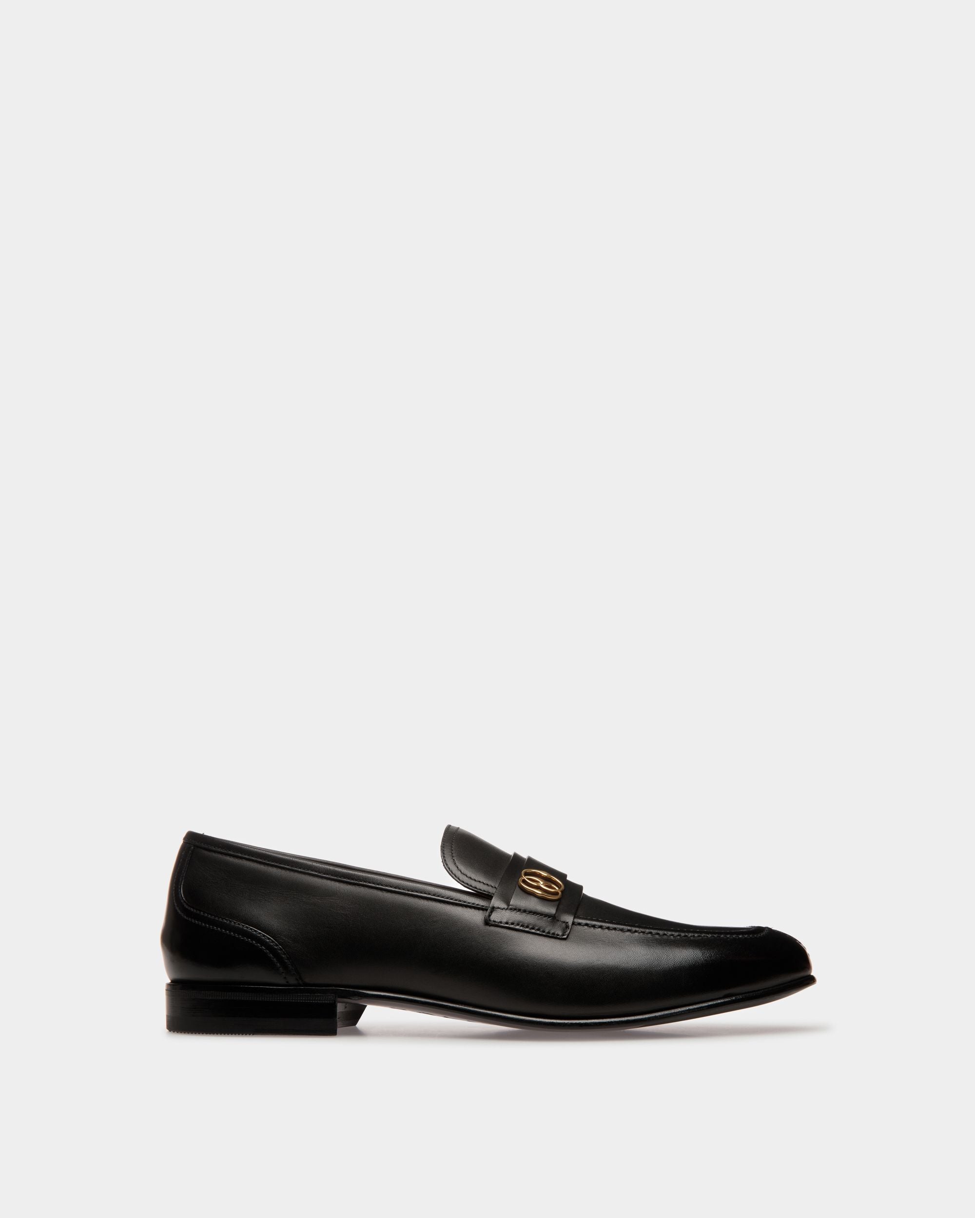 Mocassino Suisse In Pelle Nera - Uomo - Bally - 01