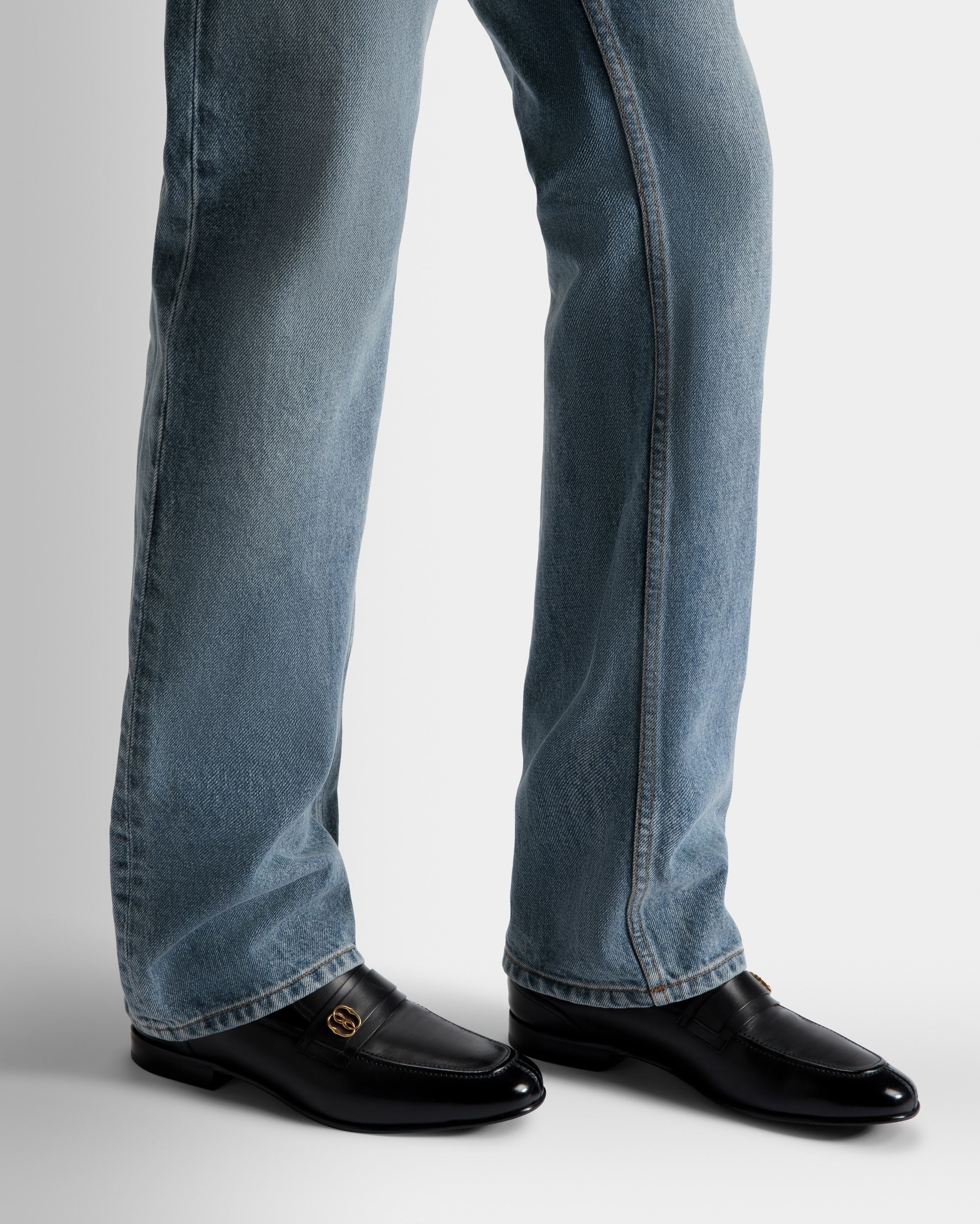 Mocassino Suisse In Pelle Nera - Uomo - Bally - 02