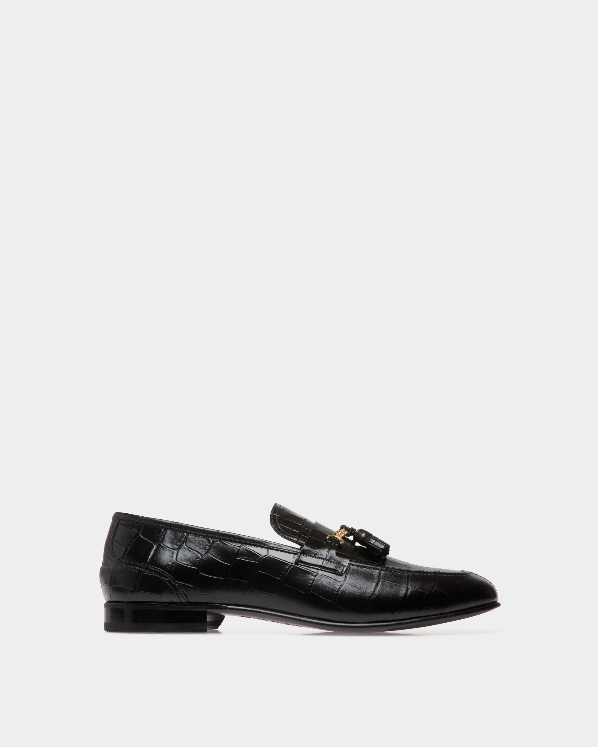 Suisse Loafer In Black Leather - Uomo - Bally - 01