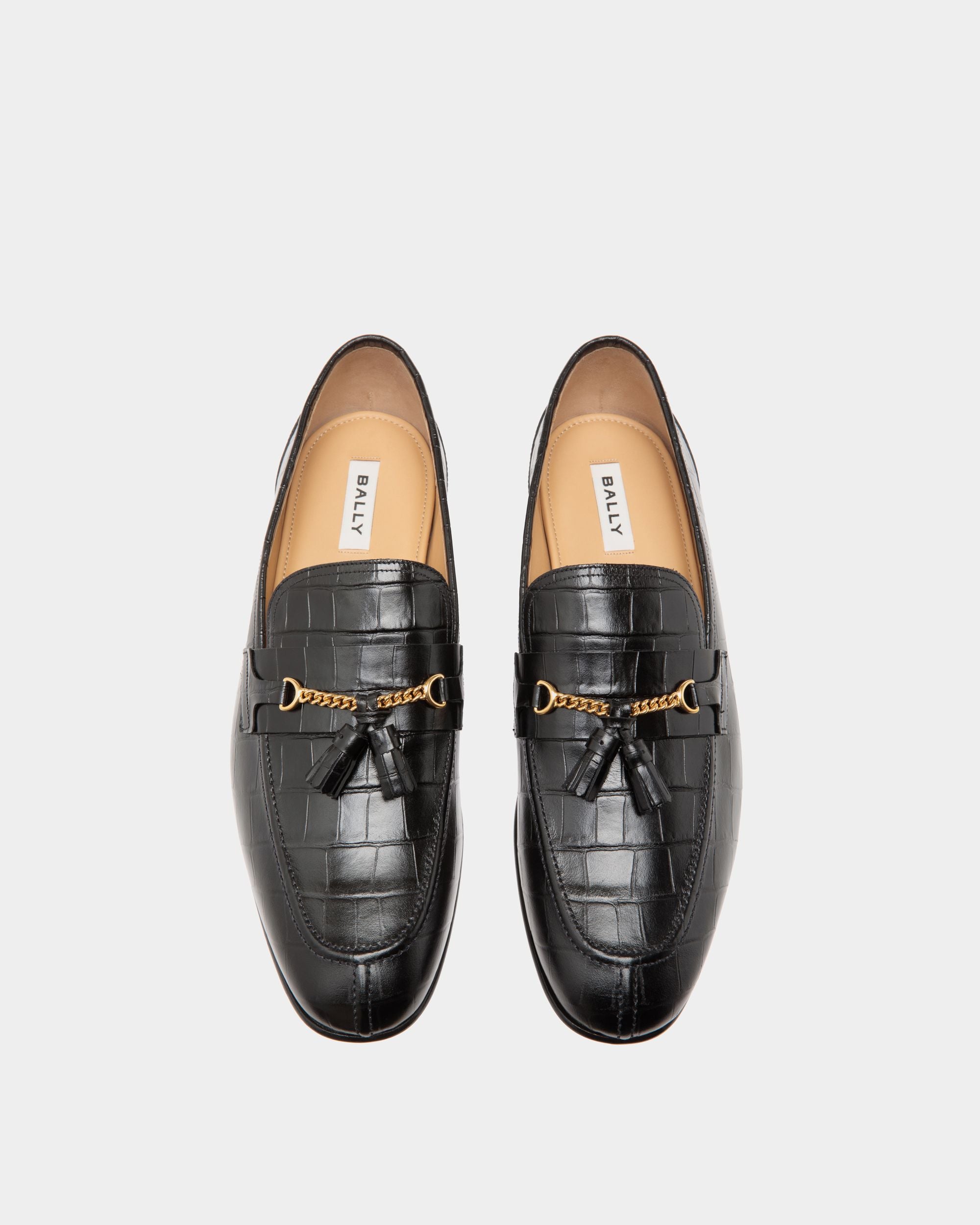 Suisse Loafer In Black Leather - Uomo - Bally - 04