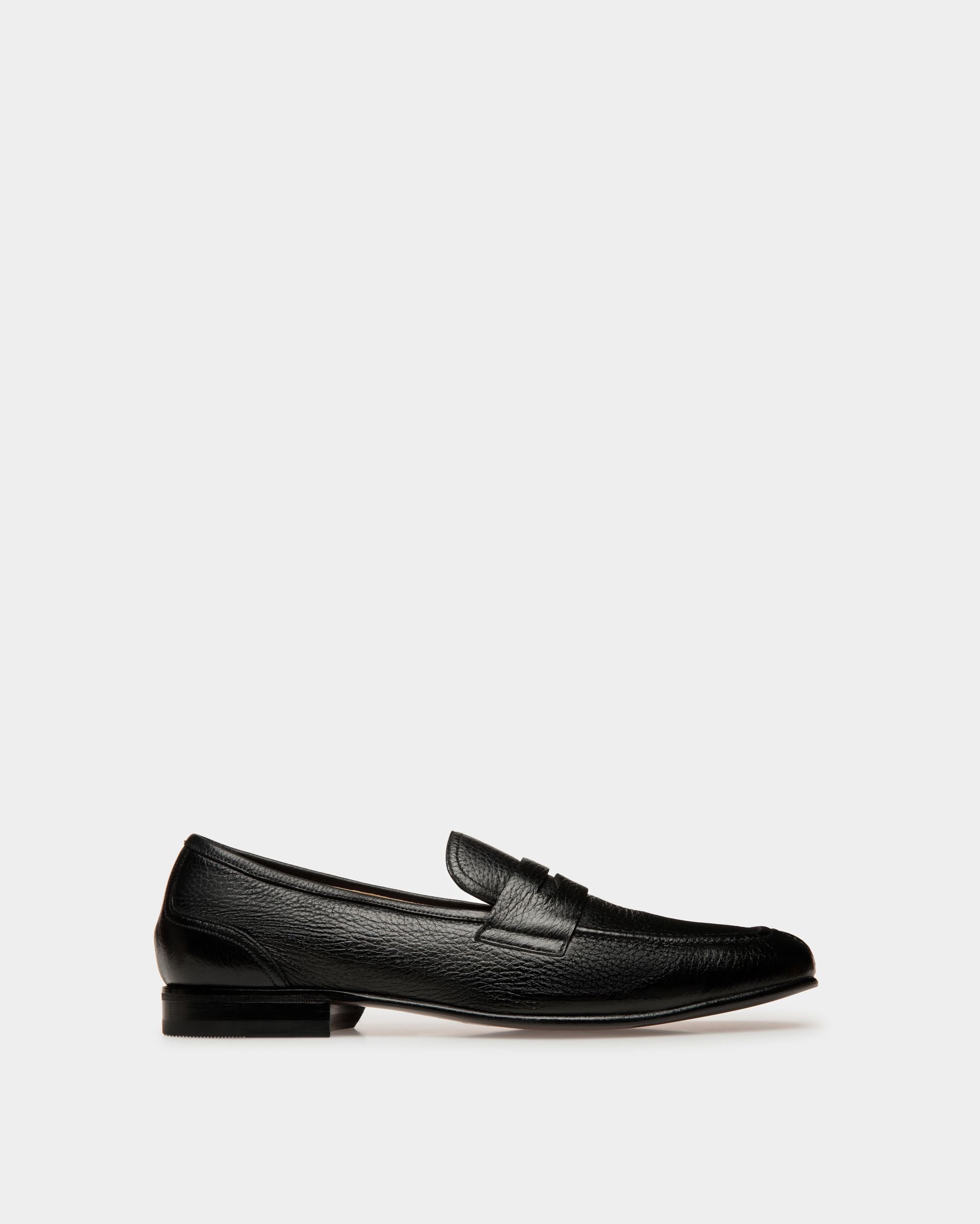 Mocassino Suisse In Pelle Nera - Uomo - Bally - 01