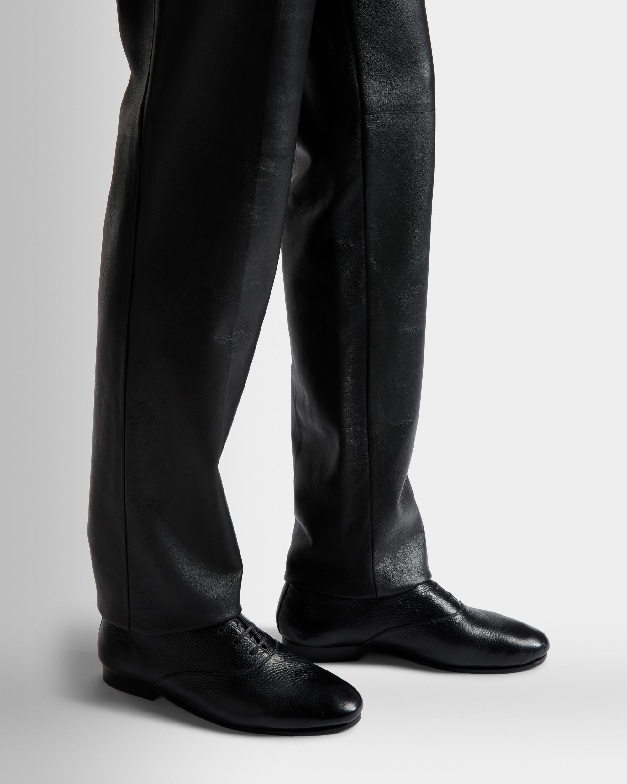 Scarpa Oxford Pinte In Pelle Nera - Uomo - Bally - 02