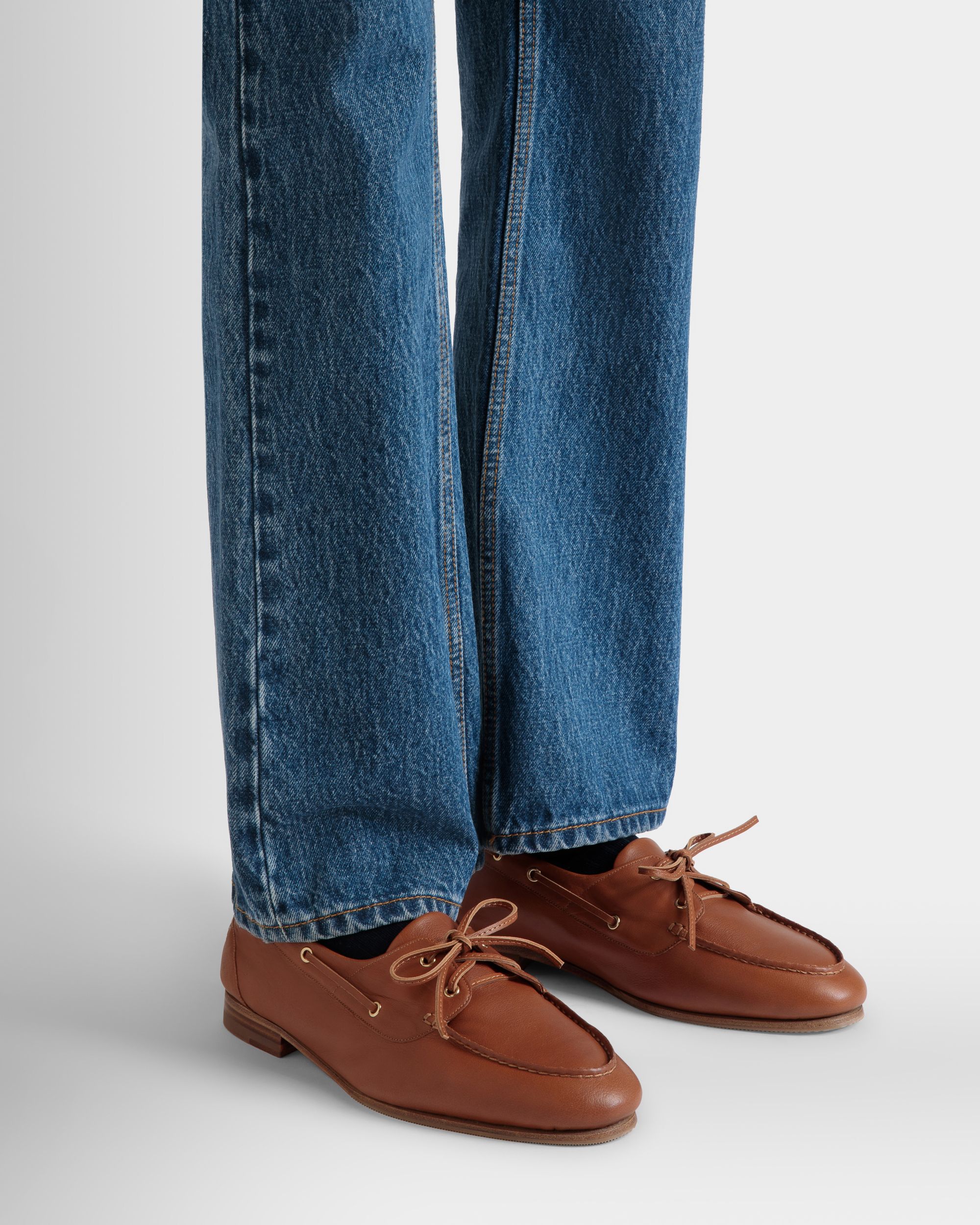 Mocassino Plume In Pelle Marrone - Uomo - Bally - 02