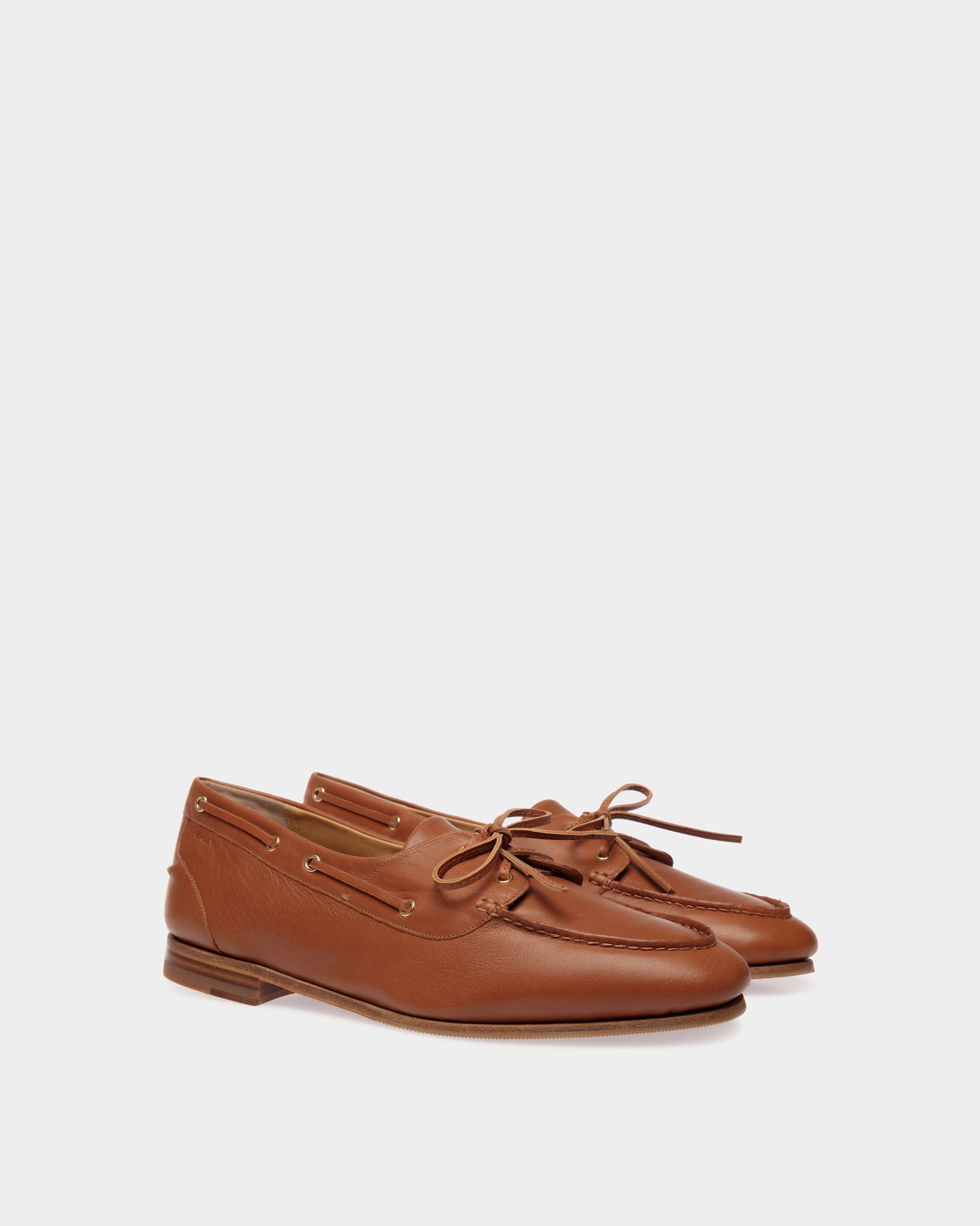 Mocassino Plume In Pelle Marrone - Uomo - Bally - 03