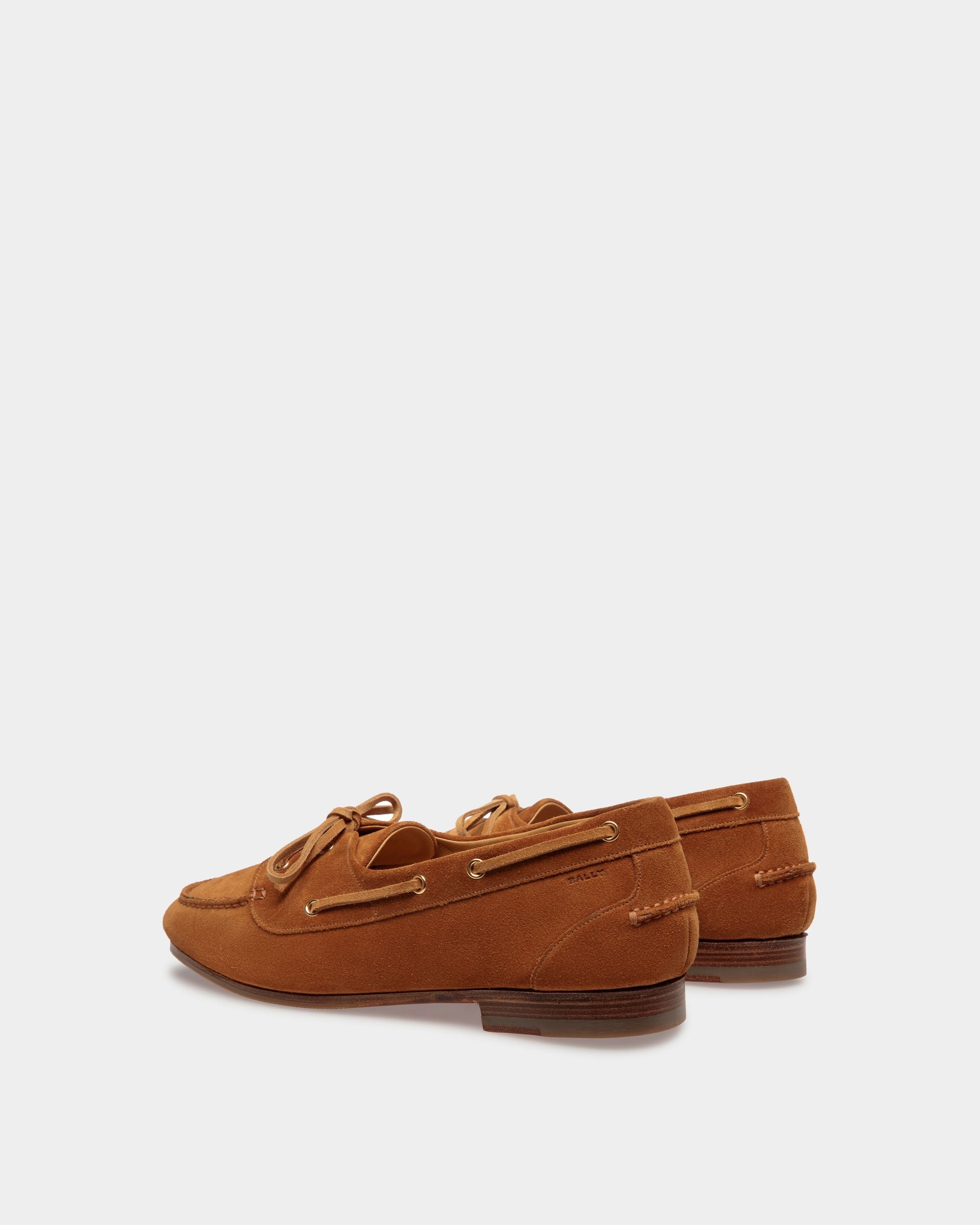 Mocassino Plume In Pelle Scamosciata Marrone - Uomo - Bally - 04