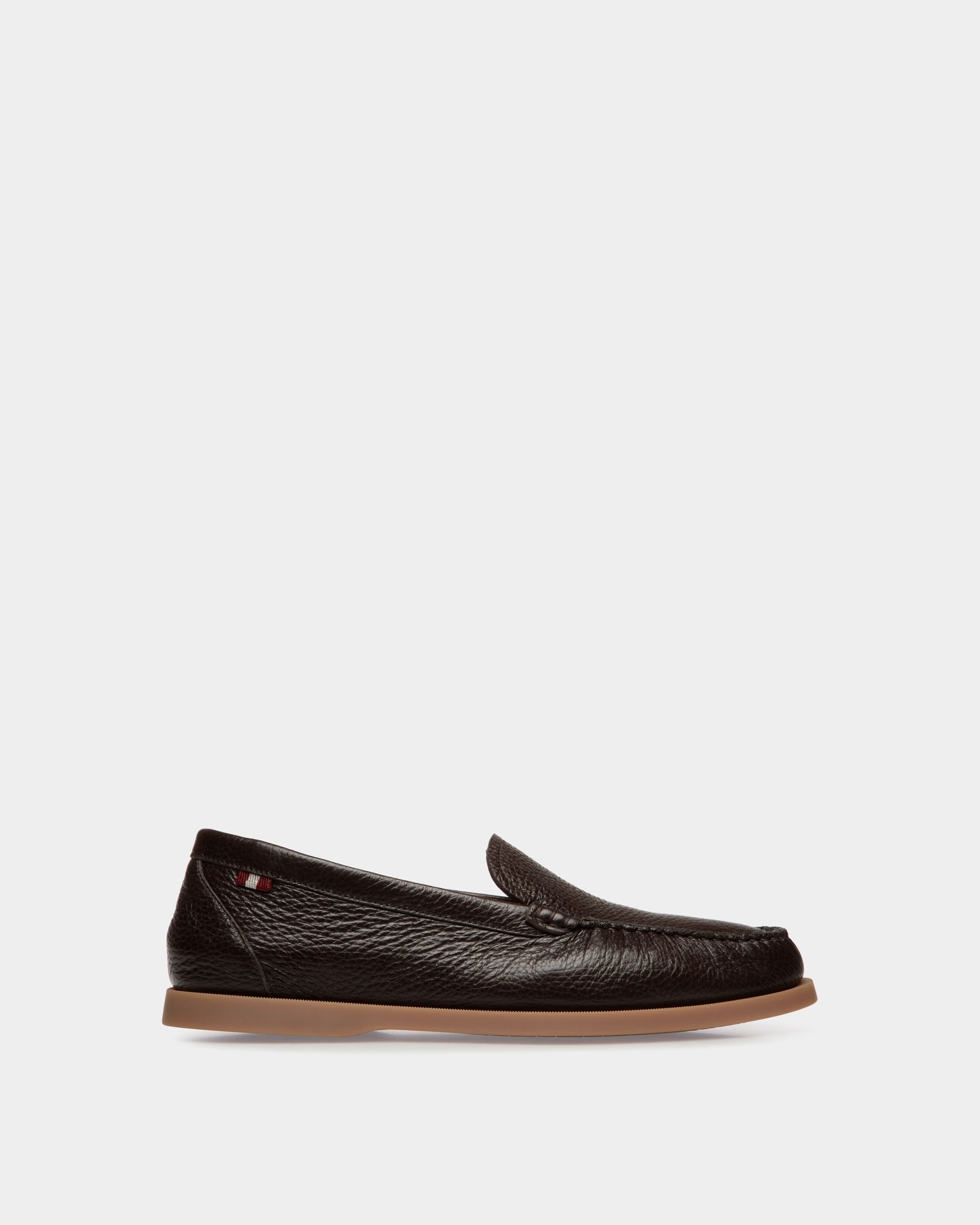 Mocassino Nelson In Pelle Di Daino Marrone - Uomo - Bally - 01