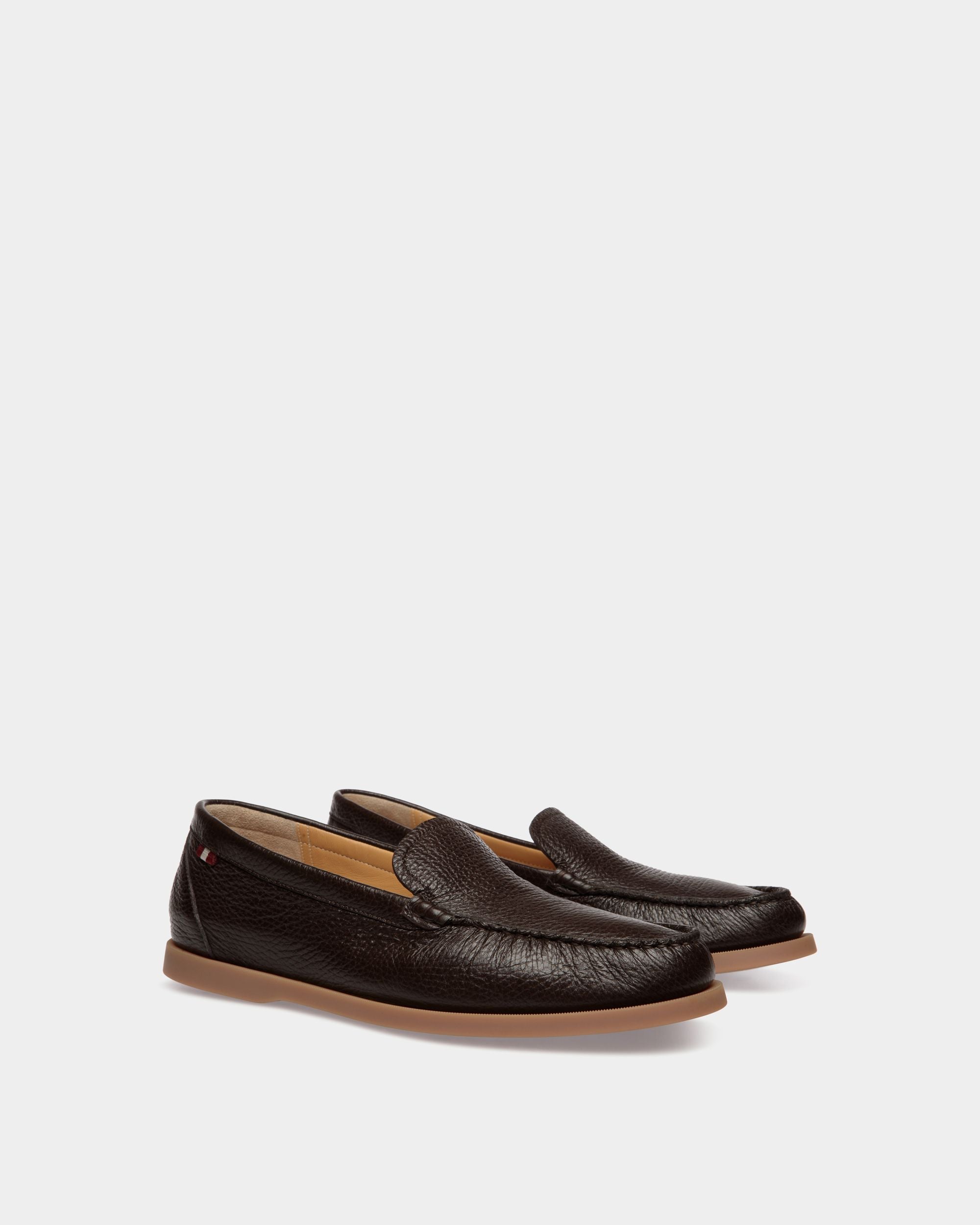 Mocassino Nelson In Pelle Di Daino Marrone - Uomo - Bally - 02