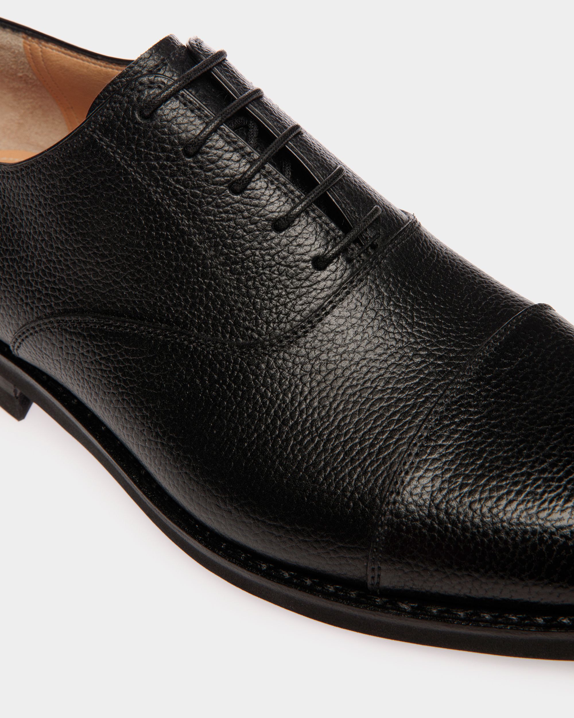 Scarpa Oxford Schoenen In Pelle Granata Nera - Uomo - Bally - 04