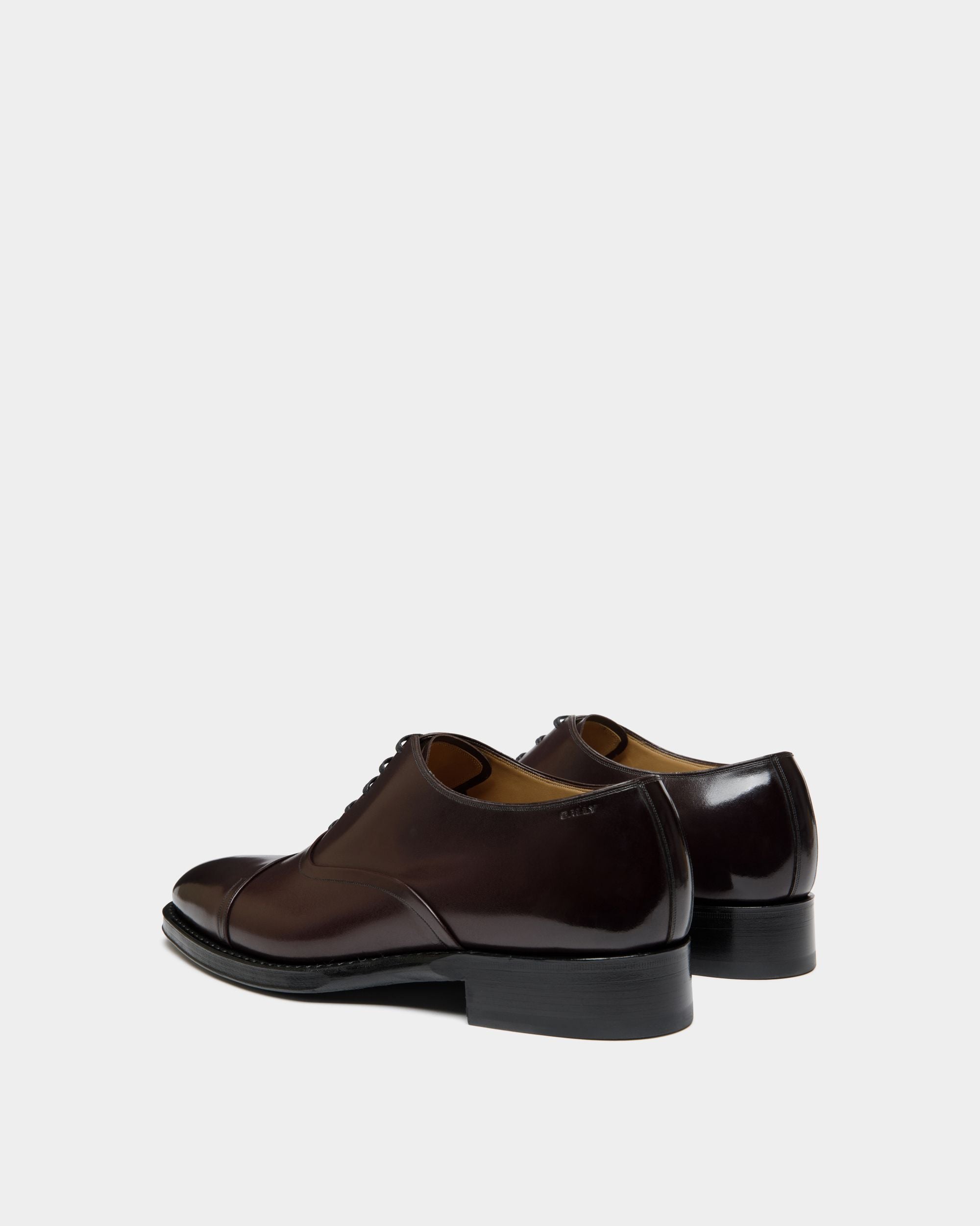 Scarpa Oxford Scribe Un In Pelle Bordeaux Scuro - Uomo - Bally - 04
