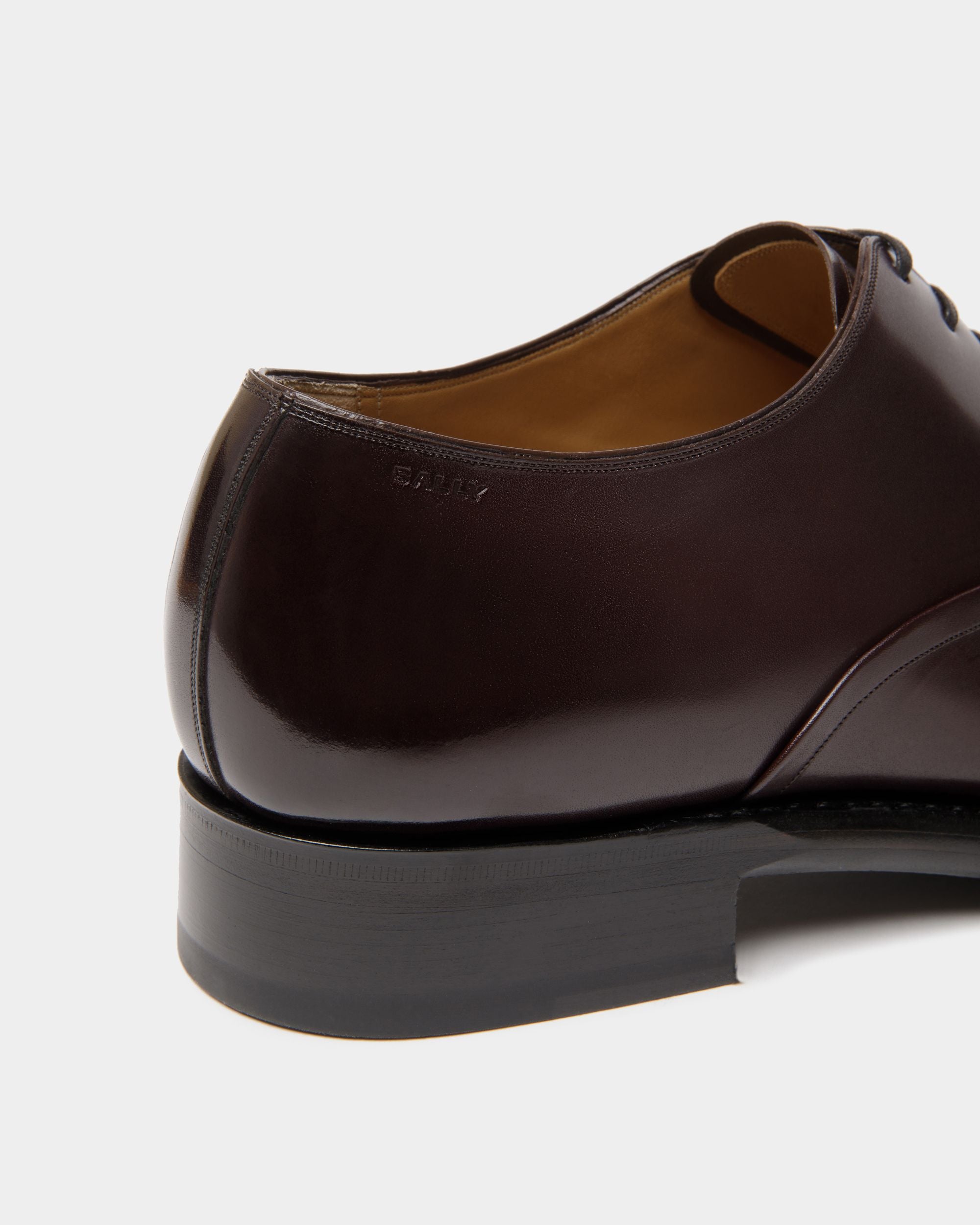 Scarpa Oxford Scribe Un In Pelle Bordeaux Scuro - Uomo - Bally - 06