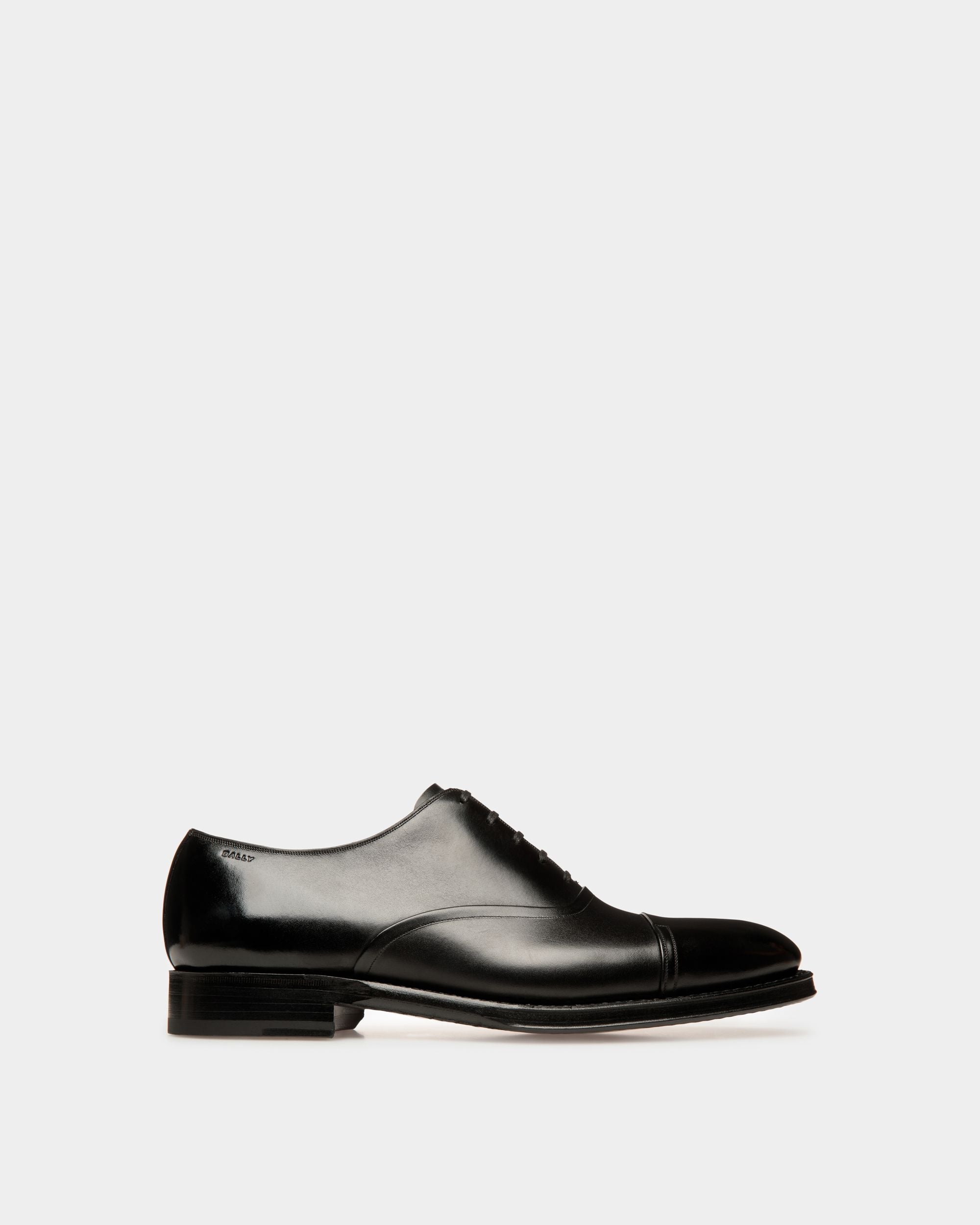 Scarpa Oxford Scribe Un In Pelle Nera - Uomo - Bally - 01