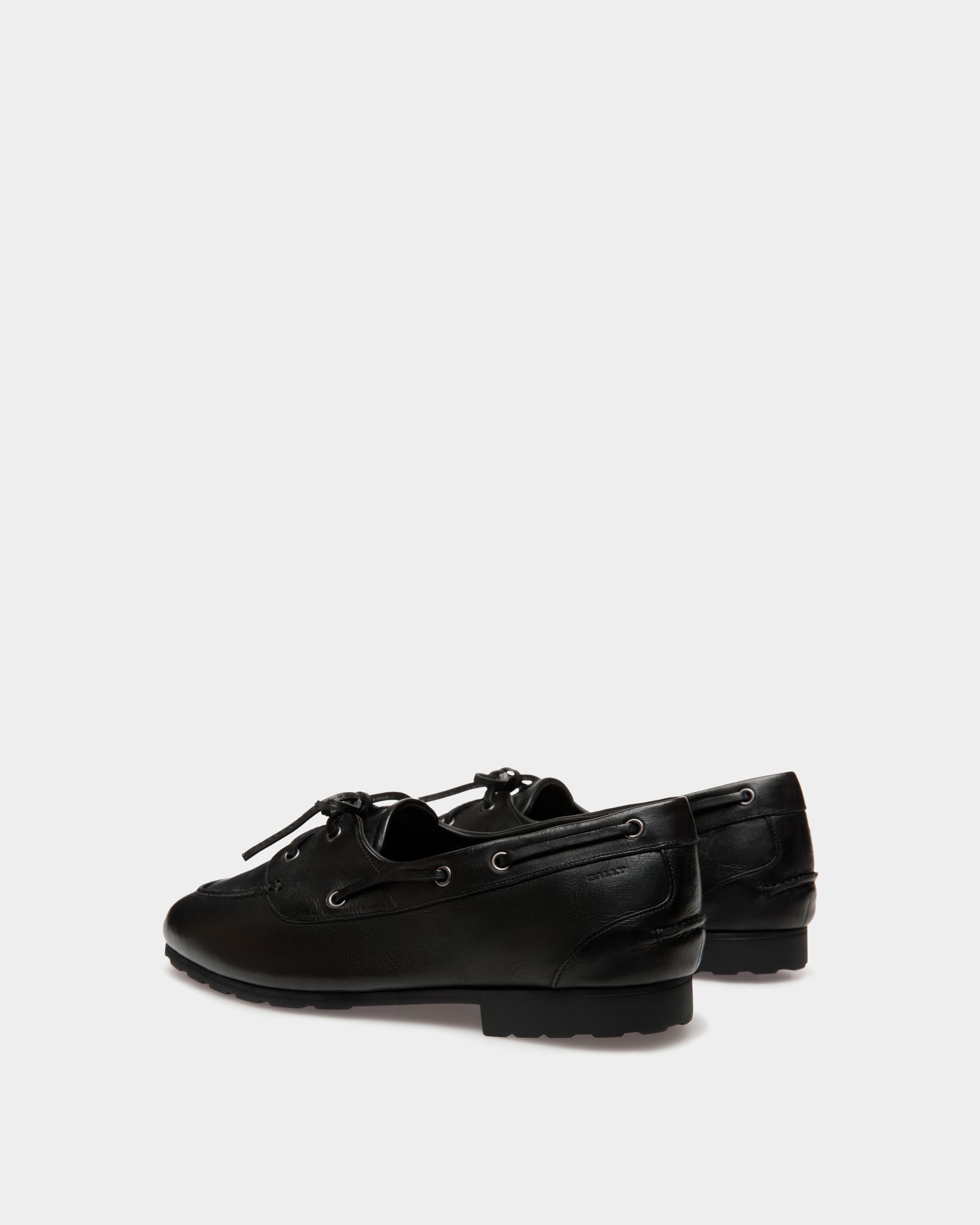 Mocassino Plume In Pelle Nera - Uomo - Bally - 04