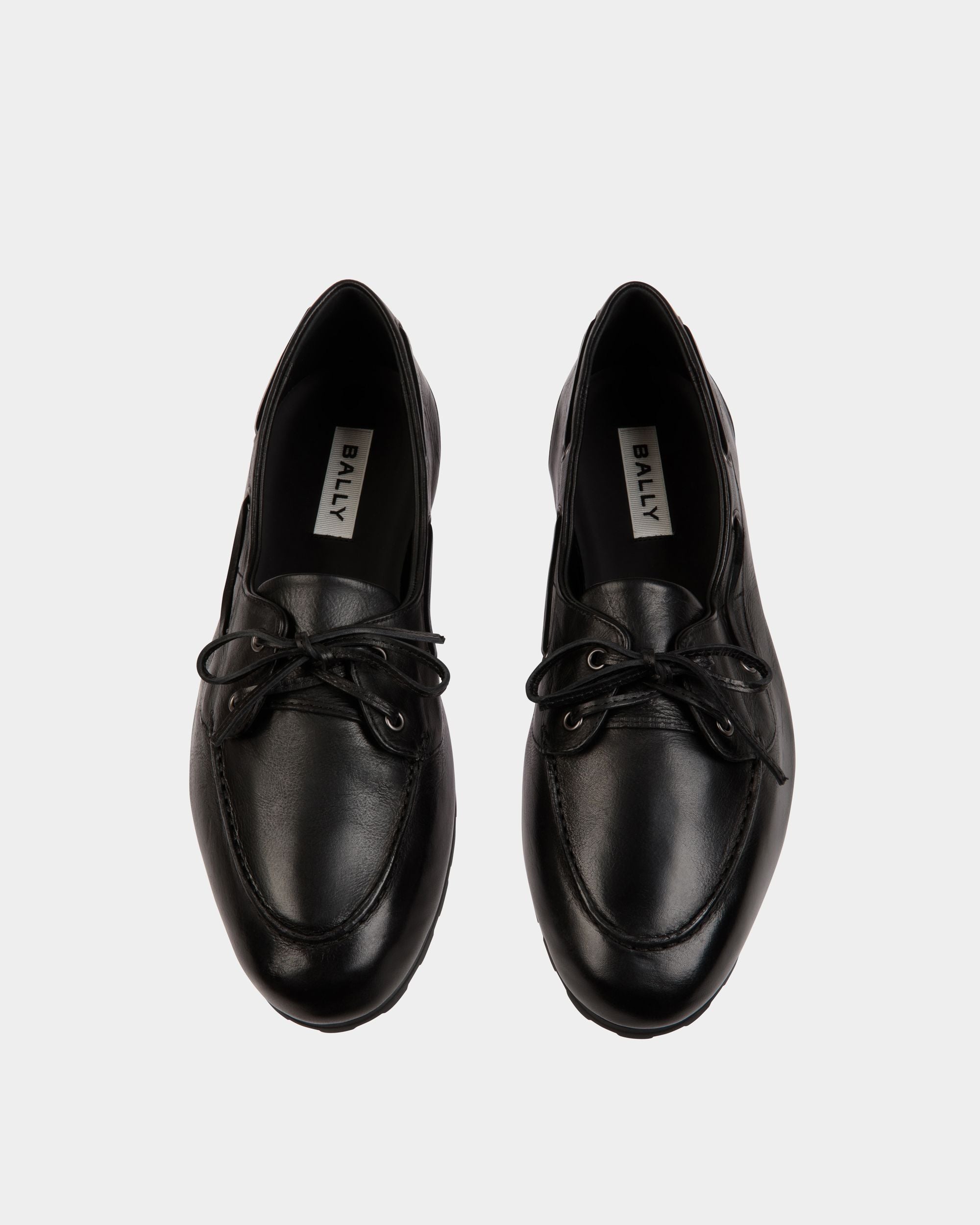 Mocassino Plume In Pelle Nera - Uomo - Bally - 05