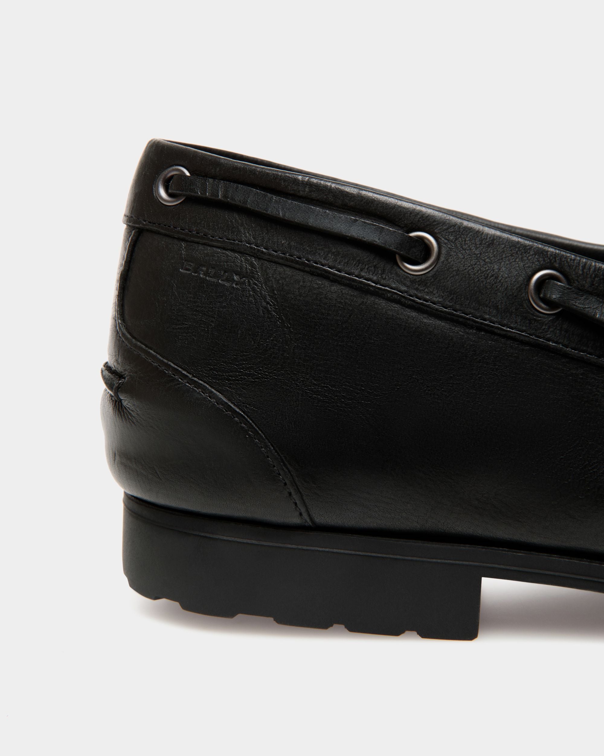 Mocassino Plume In Pelle Nera - Uomo - Bally - 06