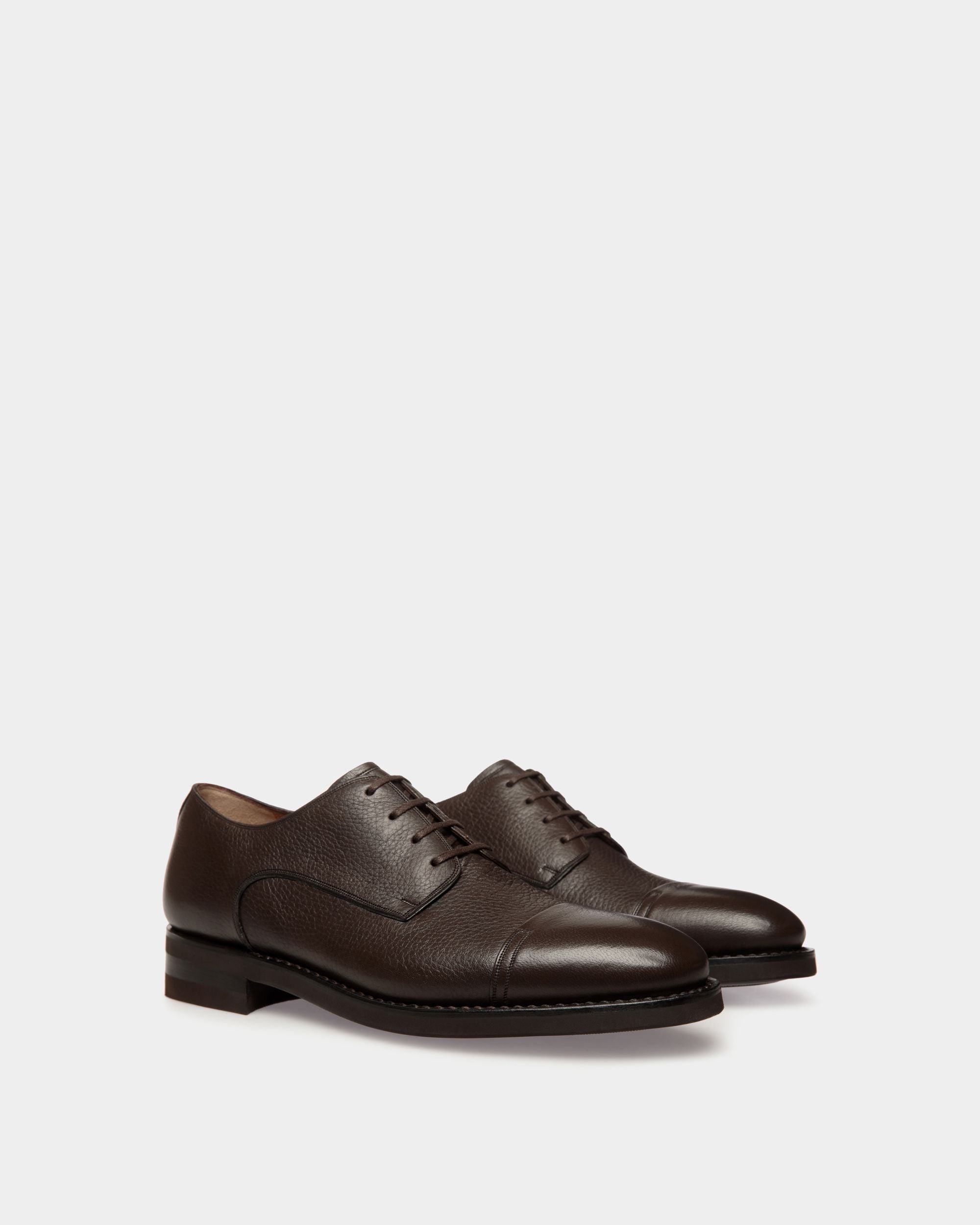Derby Scribe Un In Pelle Di Daino Color Ebano - Uomo - Bally - 02