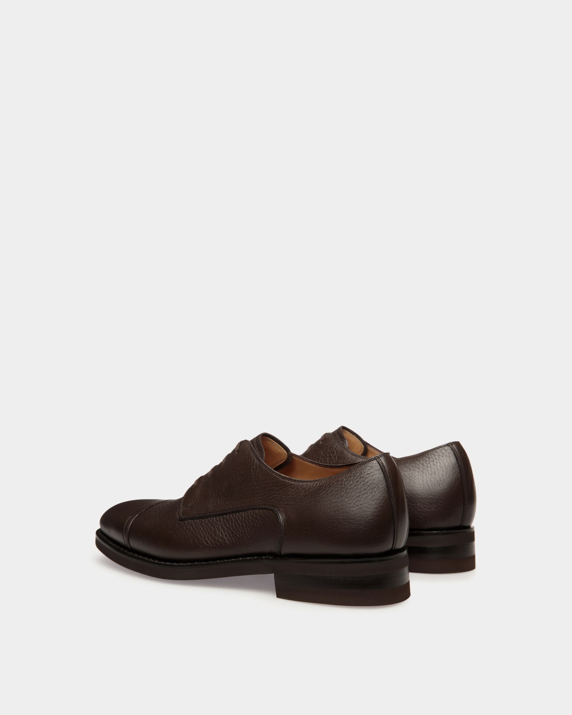 Derby Scribe Un In Pelle Di Daino Color Ebano - Uomo - Bally - 03