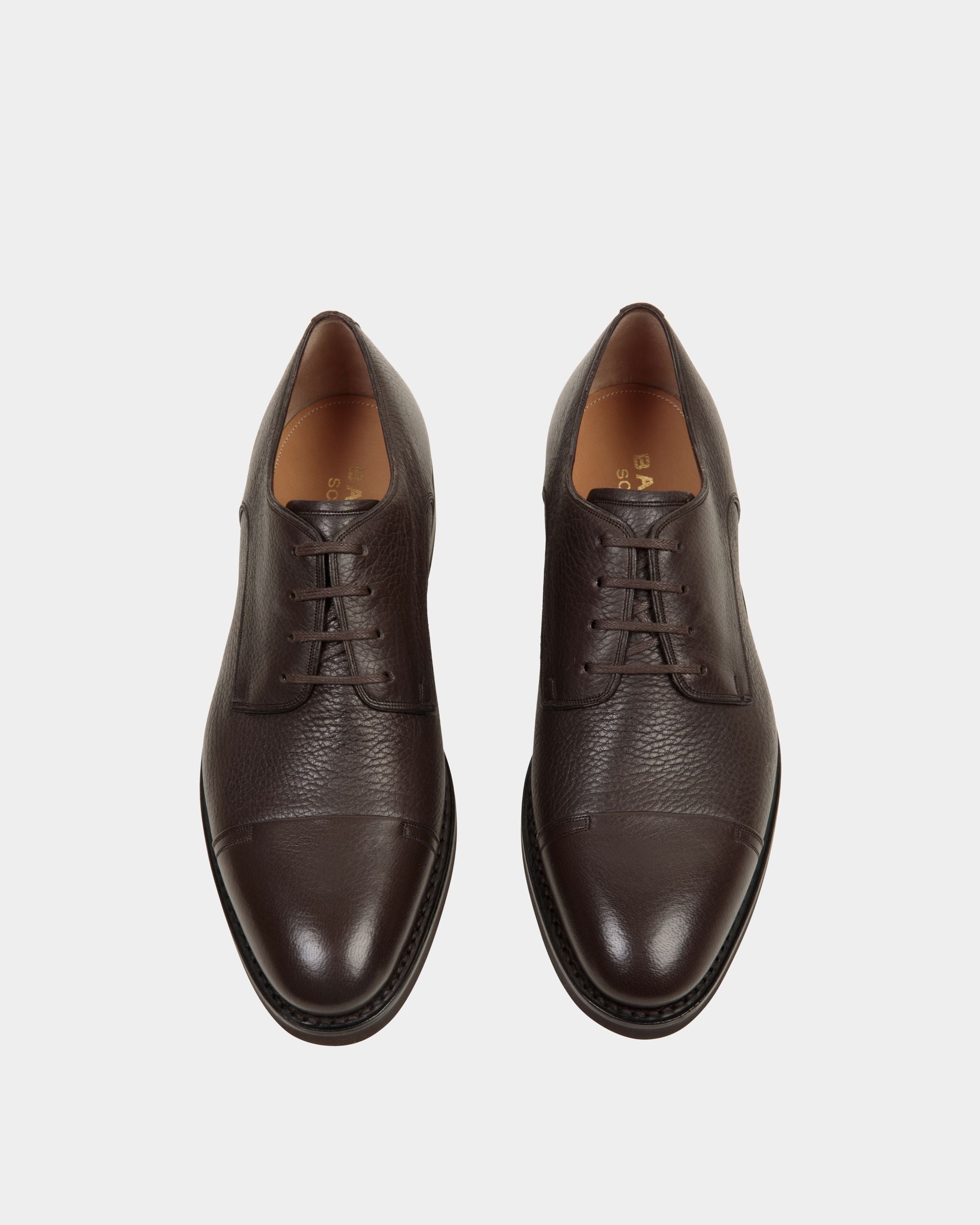 Derby Scribe Un In Pelle Di Daino Color Ebano - Uomo - Bally - 04