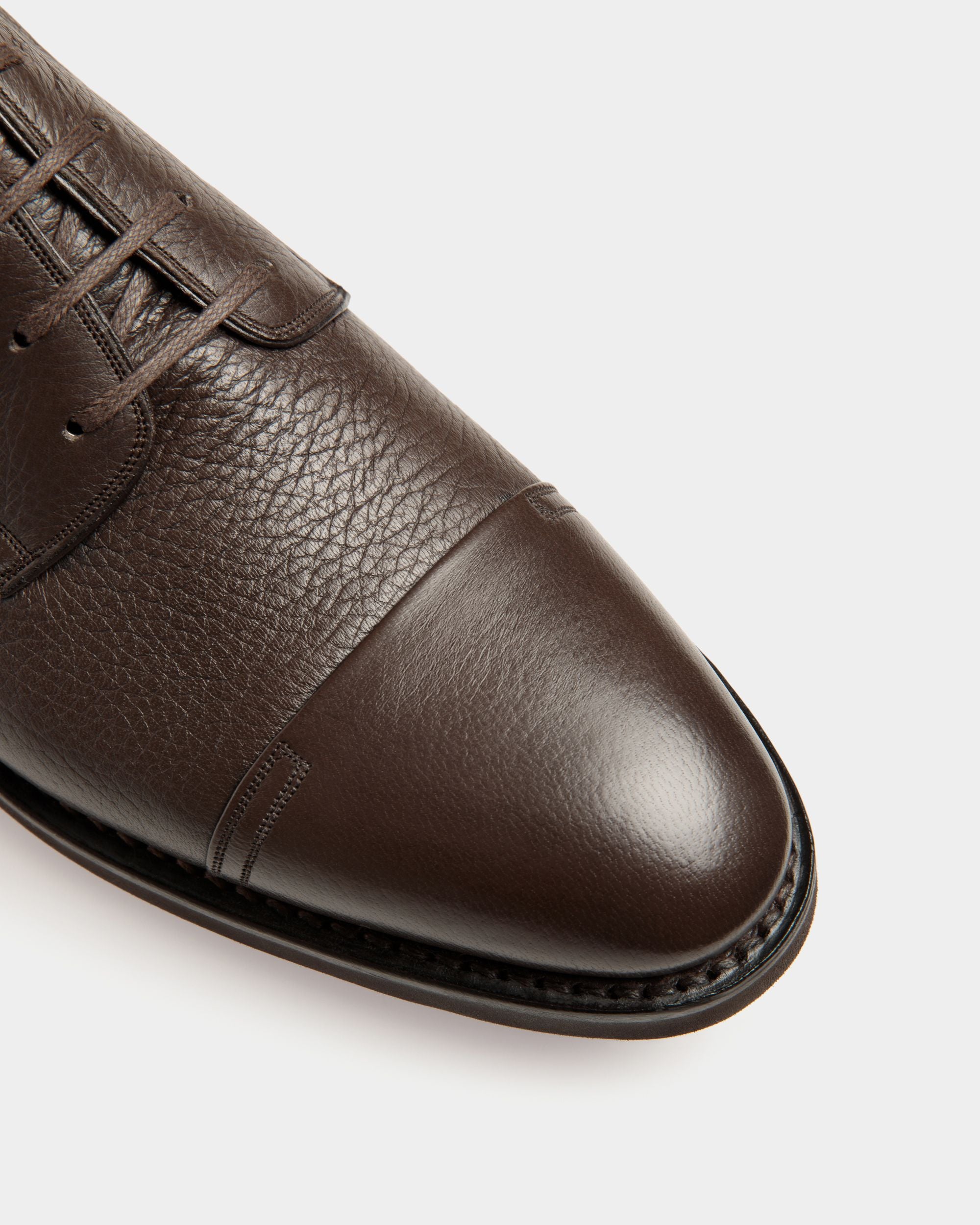 Derby Scribe Un In Pelle Di Daino Color Ebano - Uomo - Bally - 05