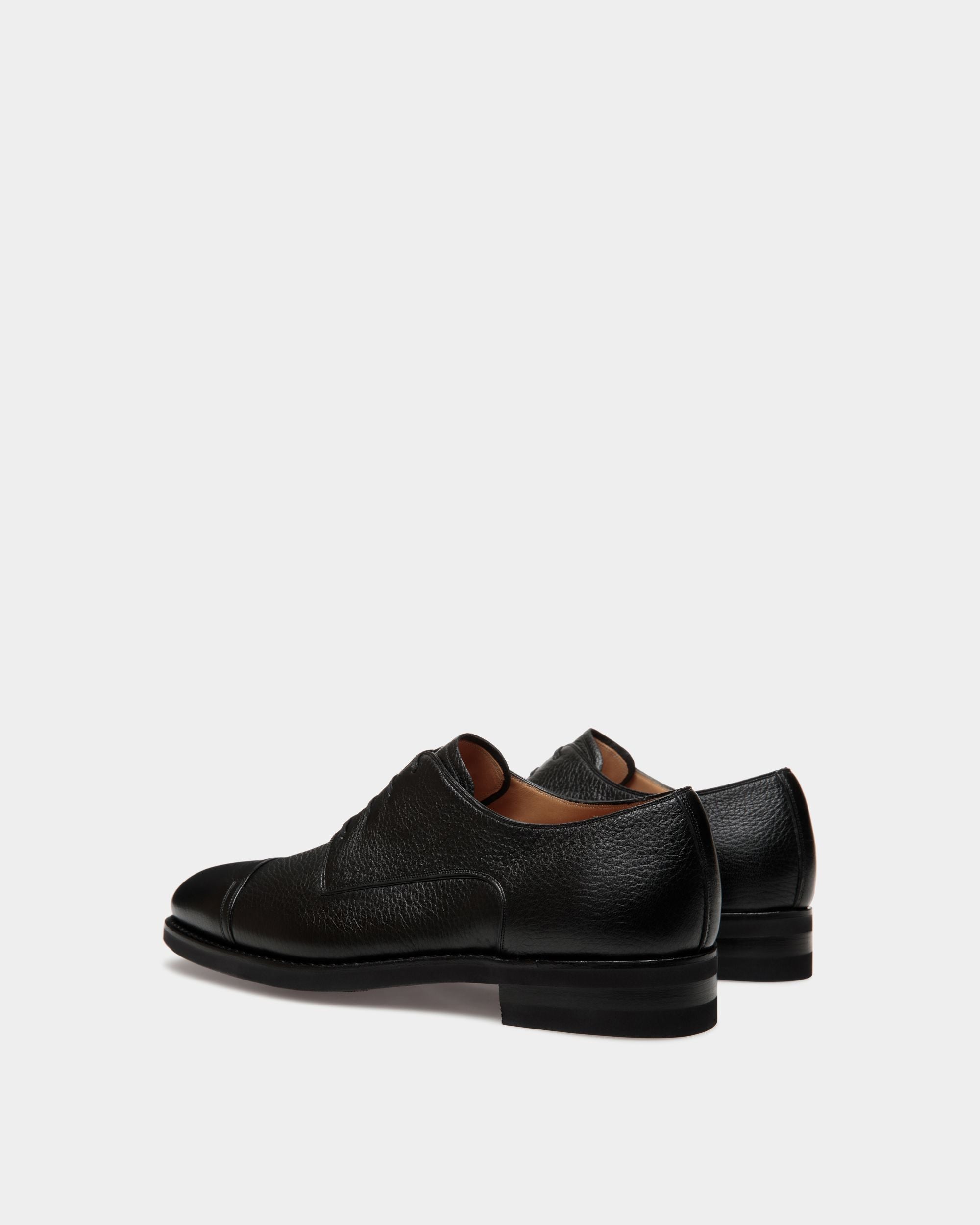Derby Scribe Un In Pelle Di Daino Nera - Uomo - Bally - 03