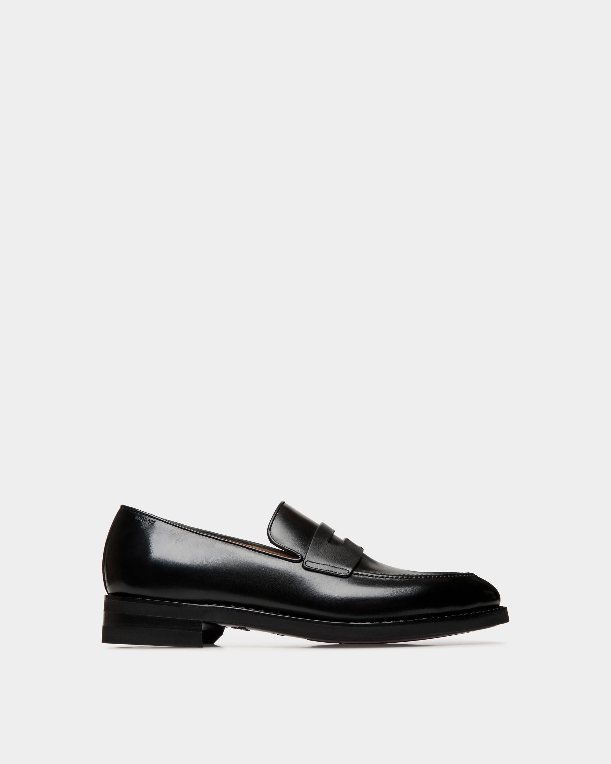 Mocassino Scribe Un In Pelle Nera - Uomo - Bally - 01