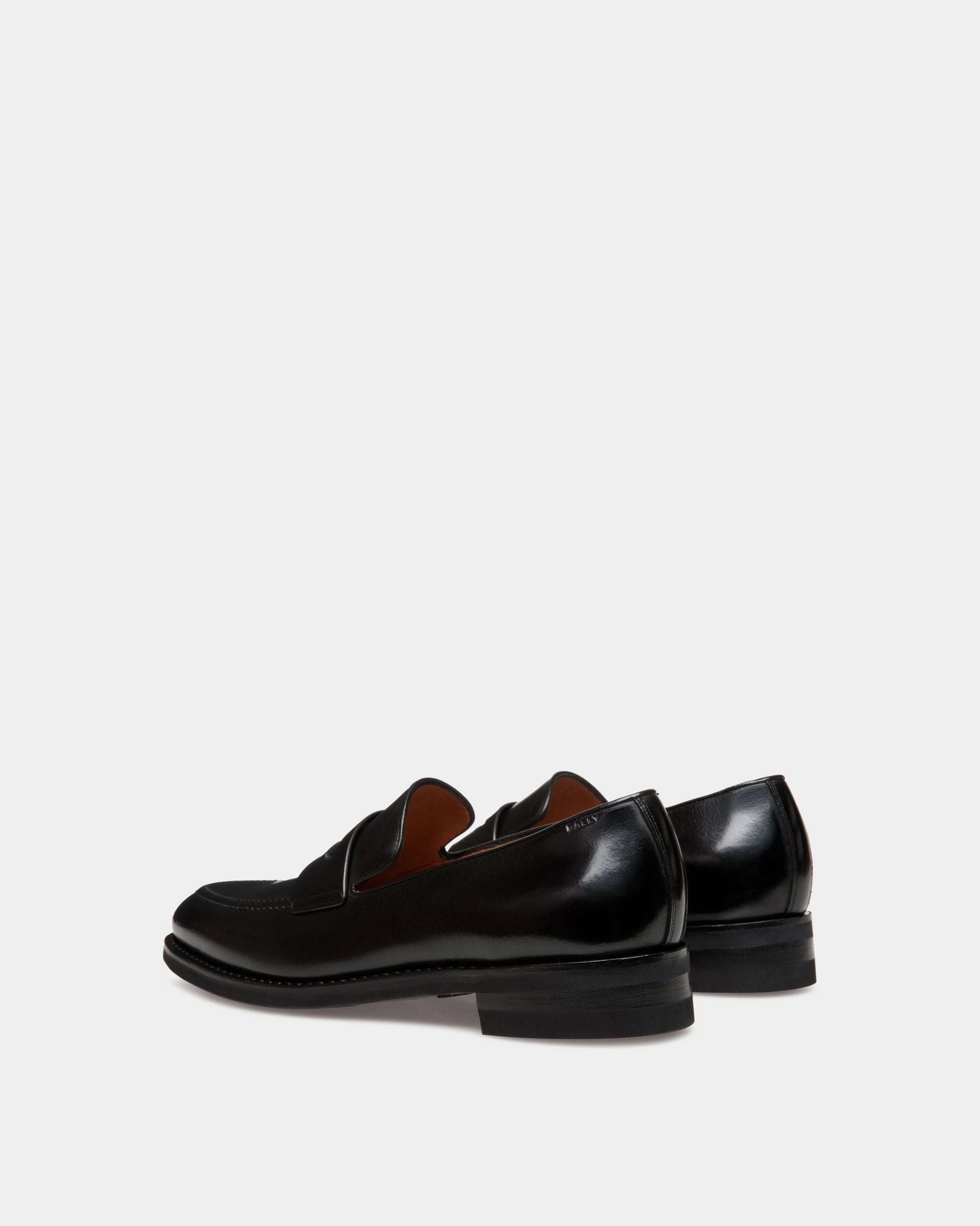 Mocassino Scribe Un In Pelle Nera - Uomo - Bally - 03