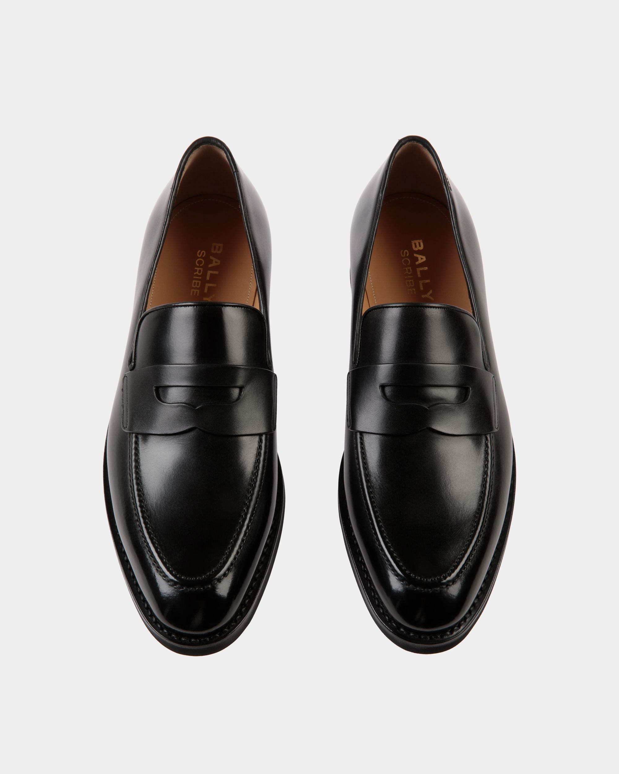 Mocassino Scribe Un In Pelle Nera - Uomo - Bally - 04