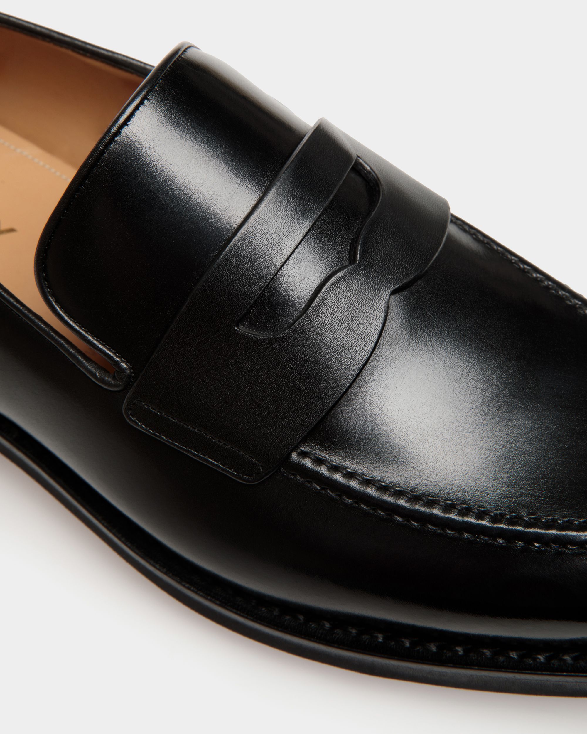 Mocassino Scribe Un In Pelle Nera - Uomo - Bally - 05