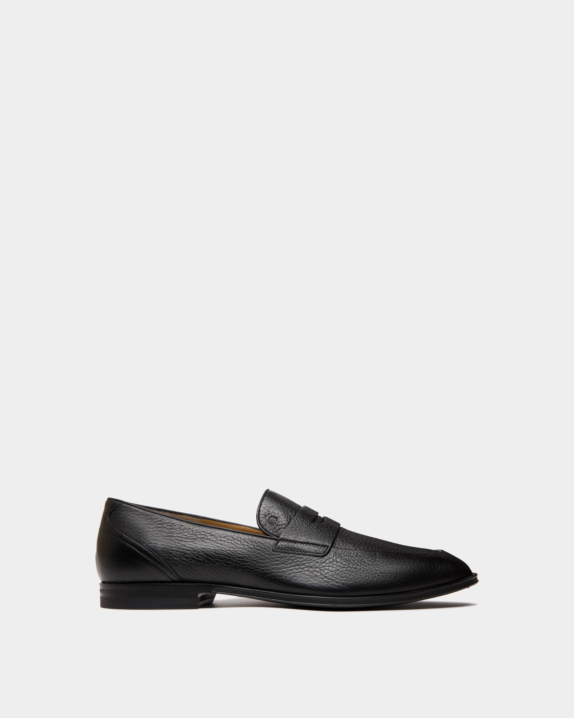 Mocassino Westminster In Pelle Di Daino Nera - Uomo - Bally - 01