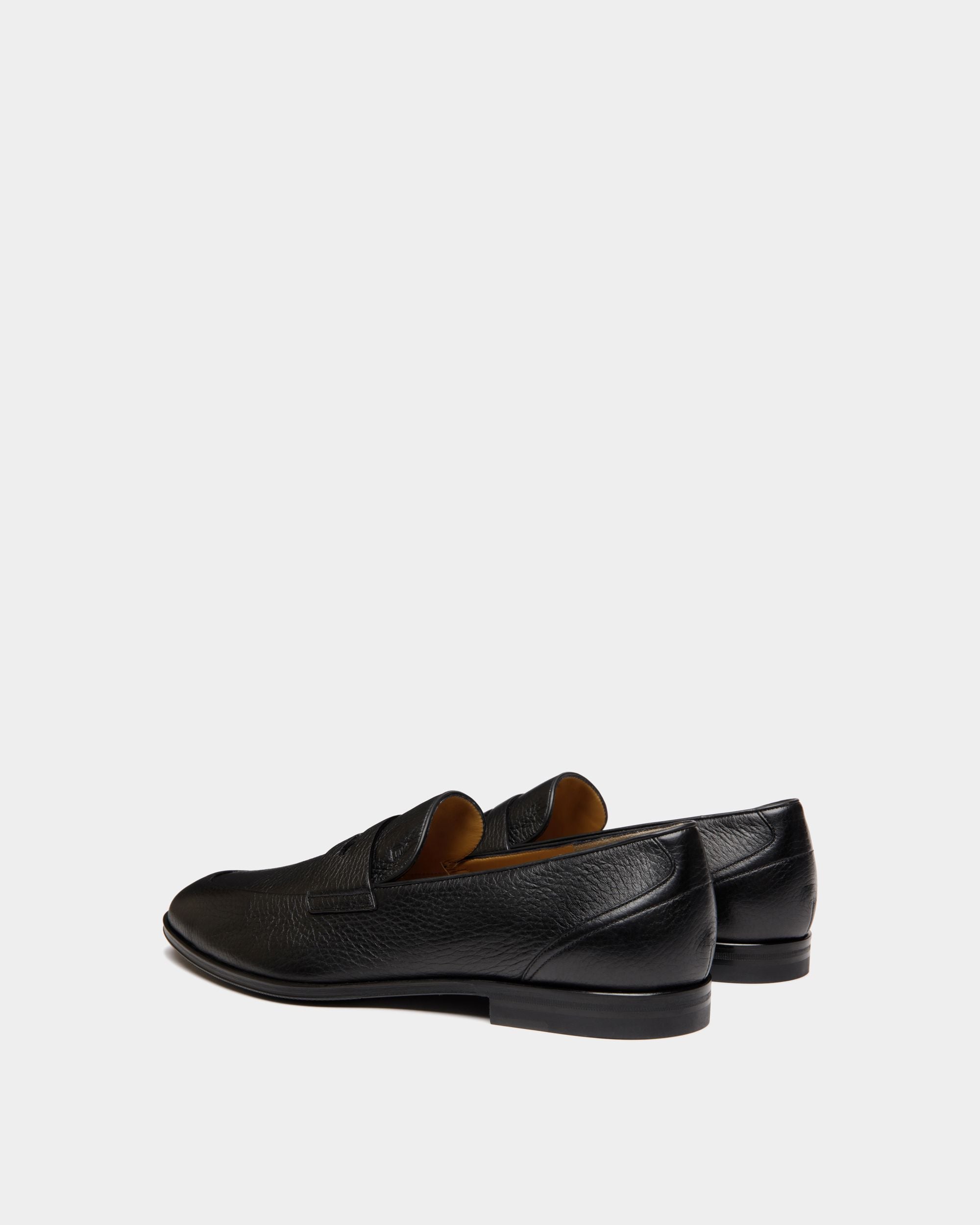 Mocassino Westminster In Pelle Di Daino Nera - Uomo - Bally - 03