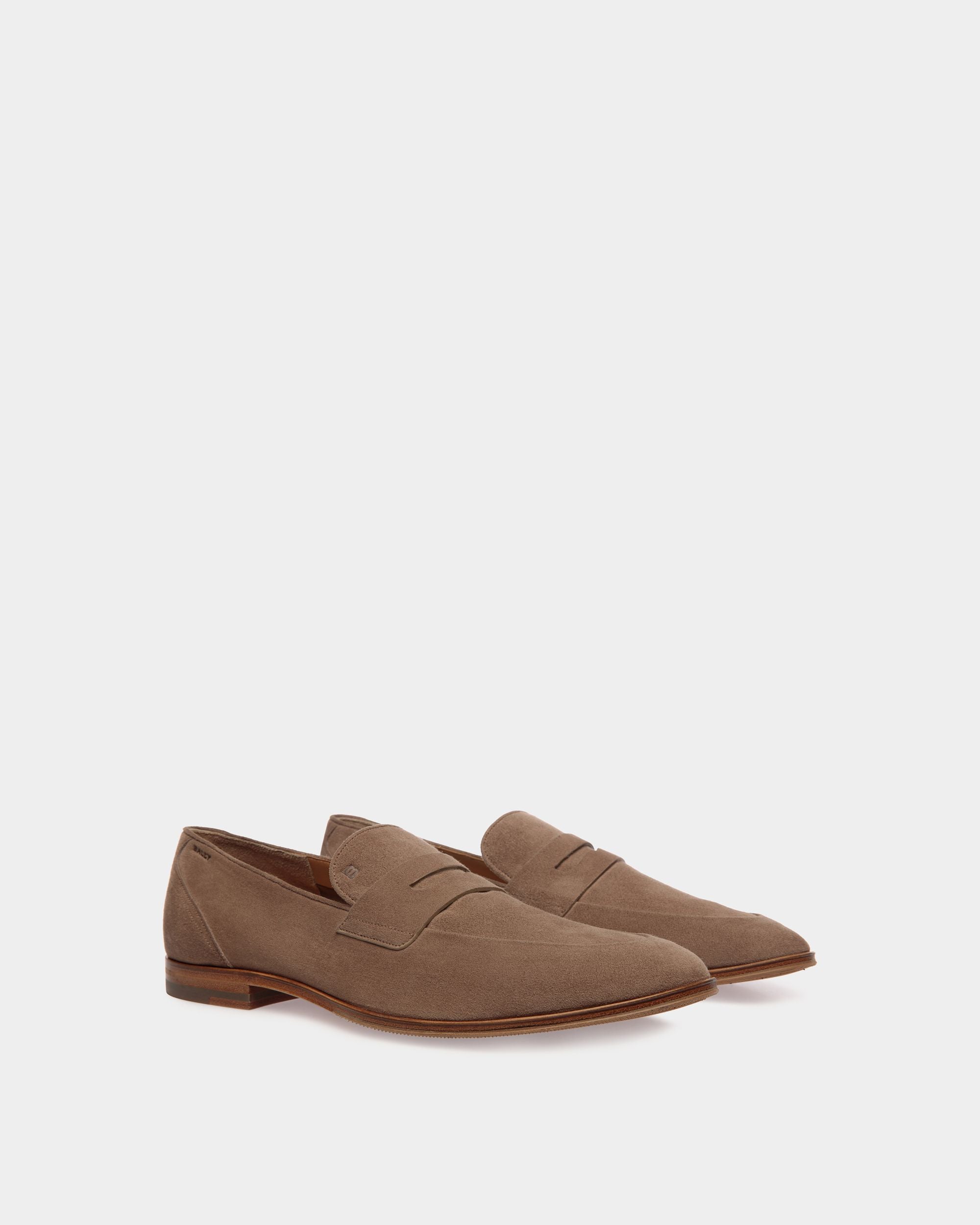 Mocassino Westminster In Pelle Scamosciata Grigio Talpa - Uomo - Bally - 02