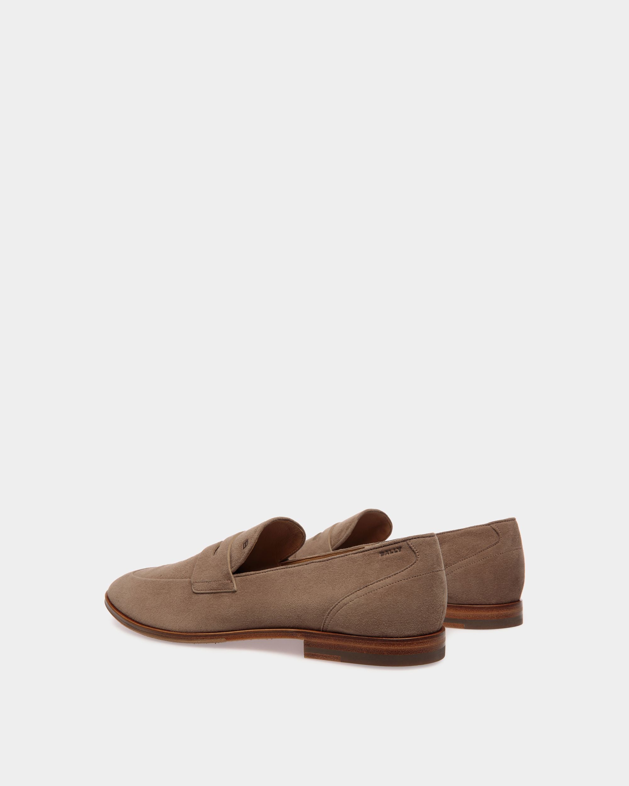 Mocassino Westminster In Pelle Scamosciata Grigio Talpa - Uomo - Bally - 03