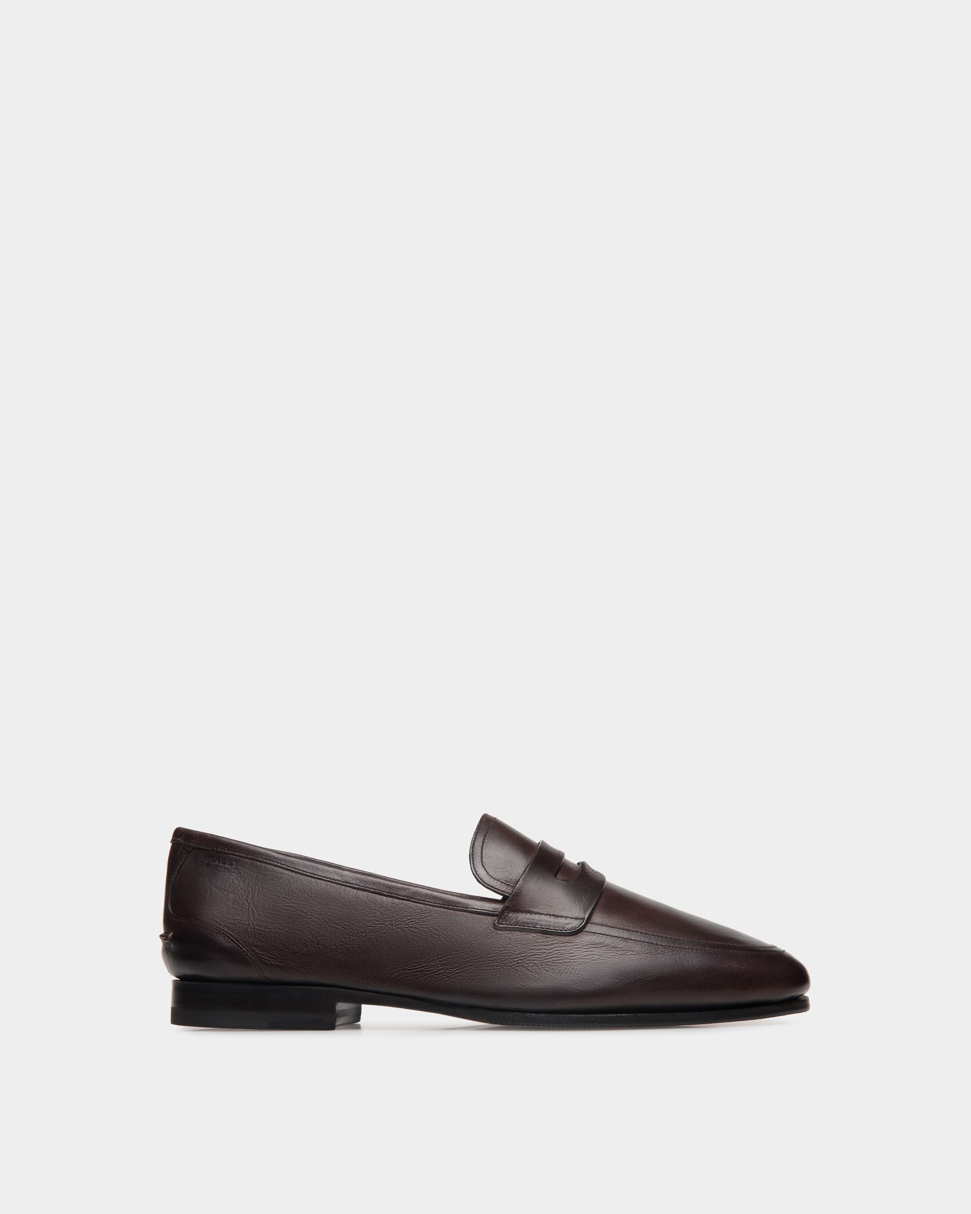 Mocassino Plume In Pelle Color Ebano - Uomo - Bally - 01
