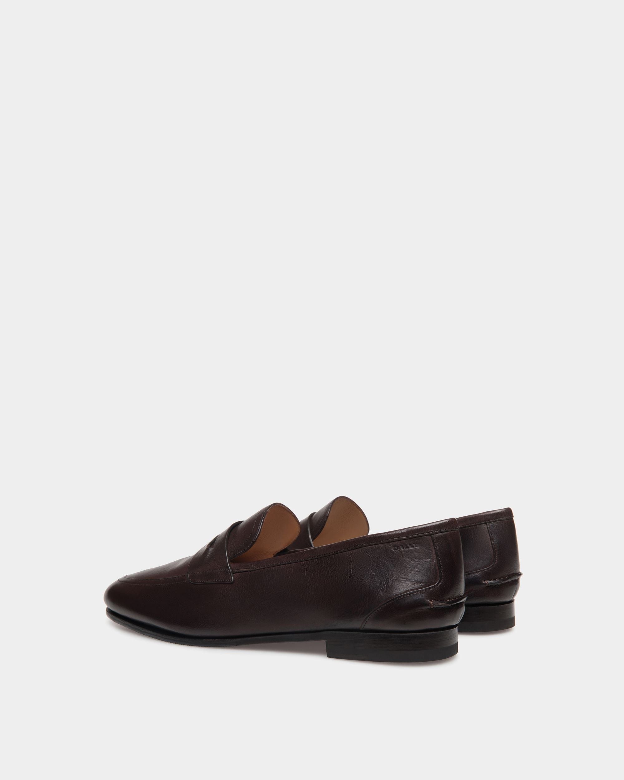 Mocassino Plume In Pelle Color Ebano - Uomo - Bally - 04