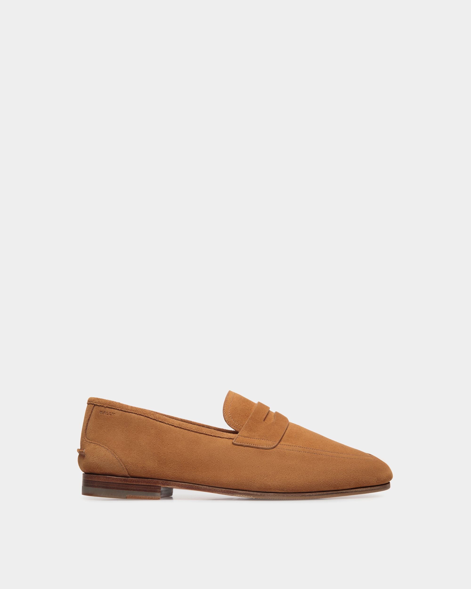 Mocassino Plume In Pelle Scamosciata Marrone - Uomo - Bally - 01