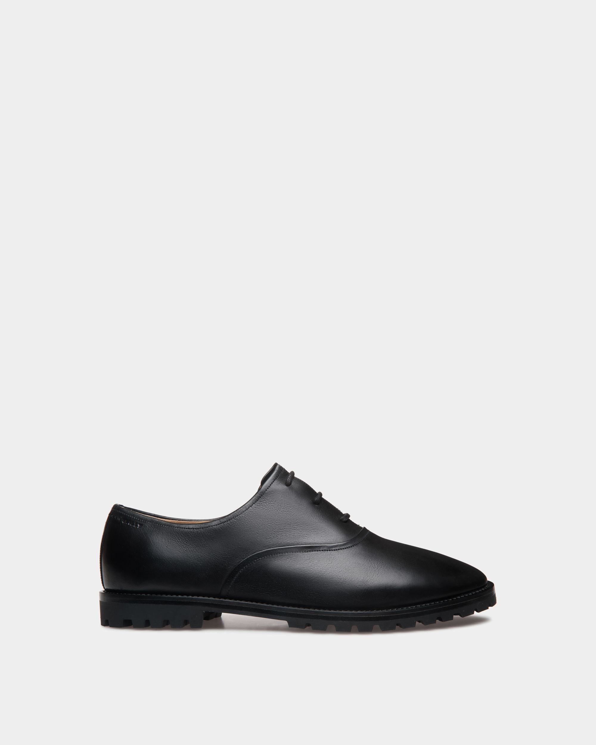 Scarpa Oxford Solaria In Pelle Nera - Uomo - Bally - 01