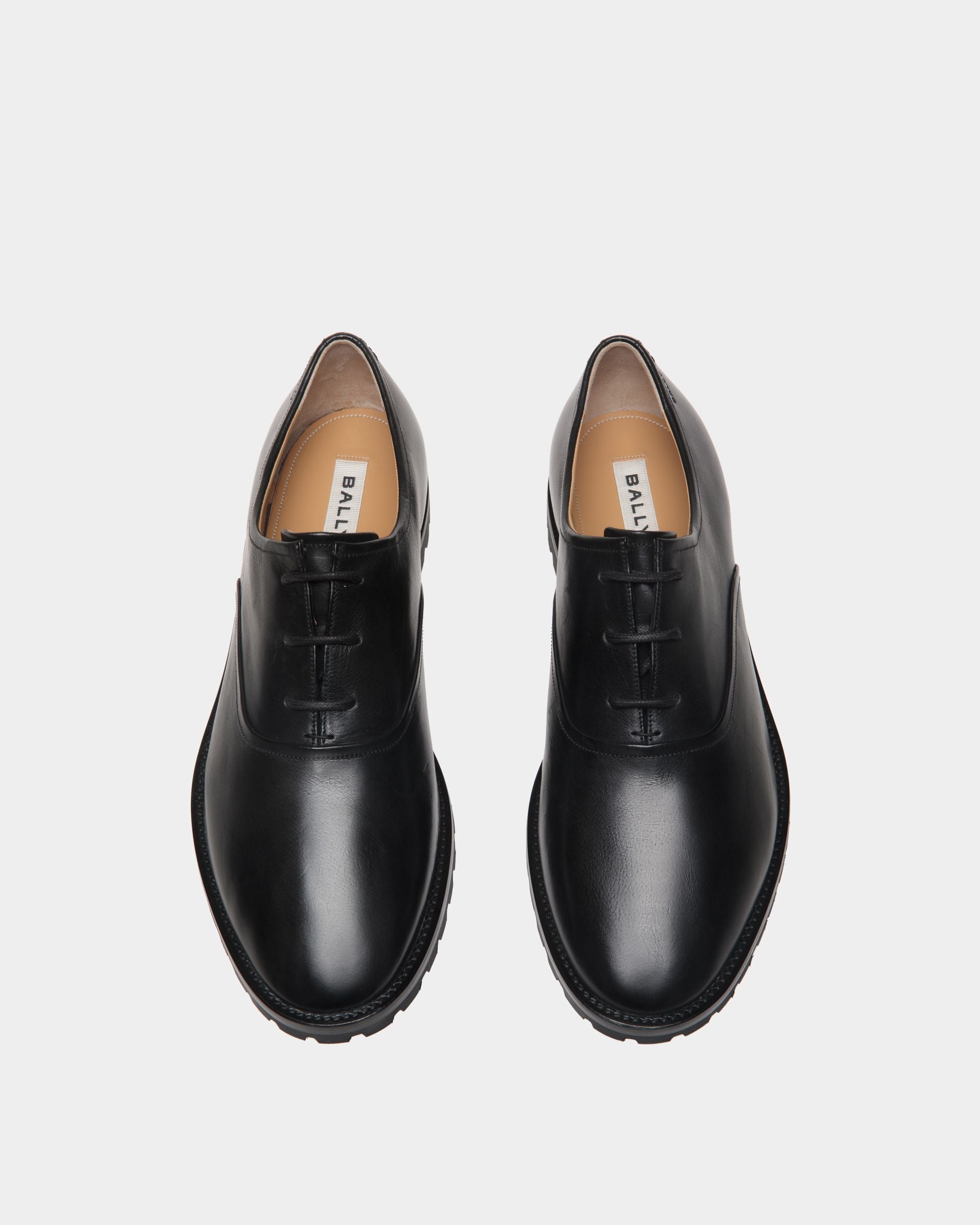 Scarpa Oxford Solaria In Pelle Nera - Uomo - Bally - 05