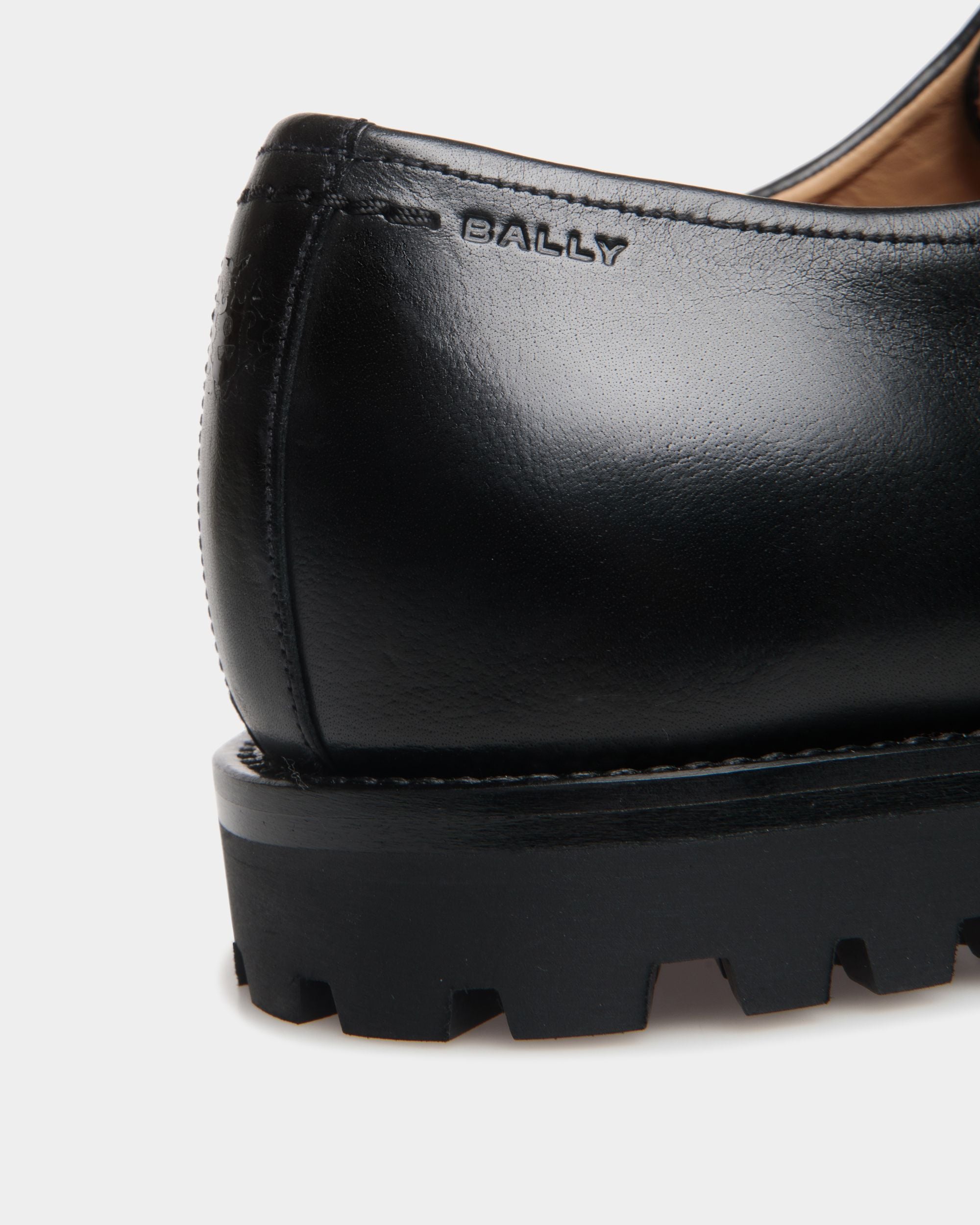 Scarpa Oxford Solaria In Pelle Nera - Uomo - Bally - 06