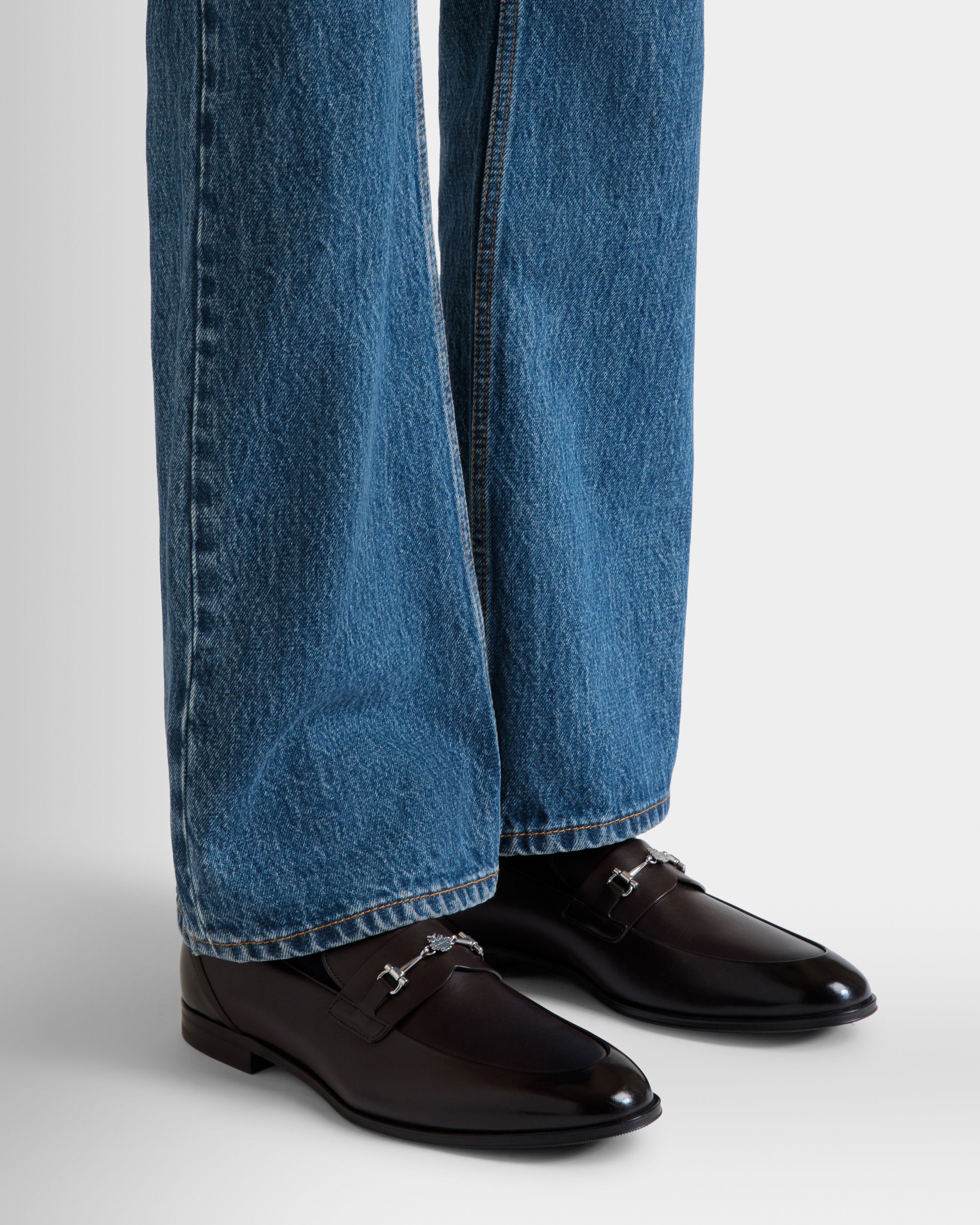 Mocassino Westminster In Pelle Color Ebano - Uomo - Bally - 02