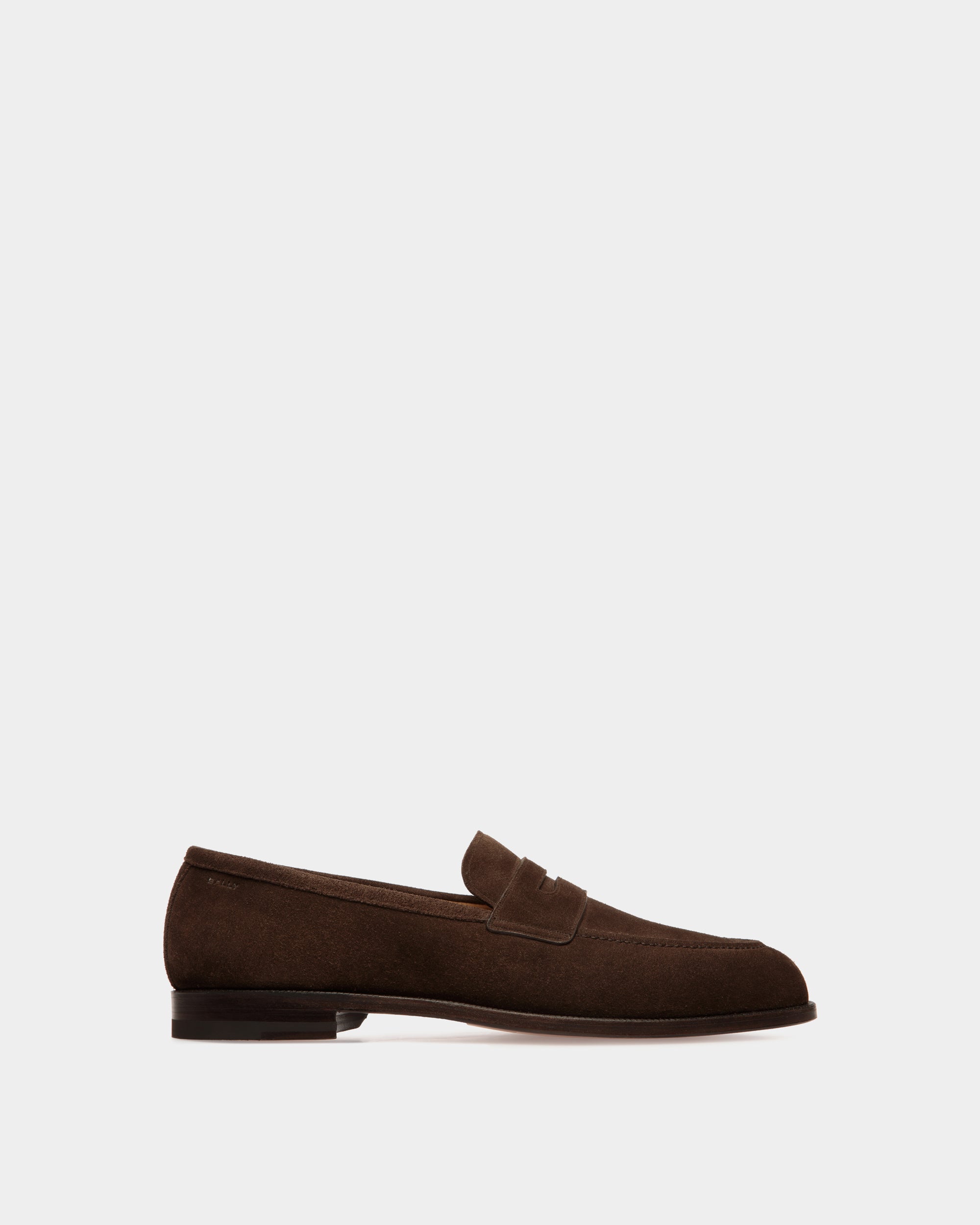 Mocassino Carl In Pelle Scamosciata Color Ebano - Uomo - Bally - 01