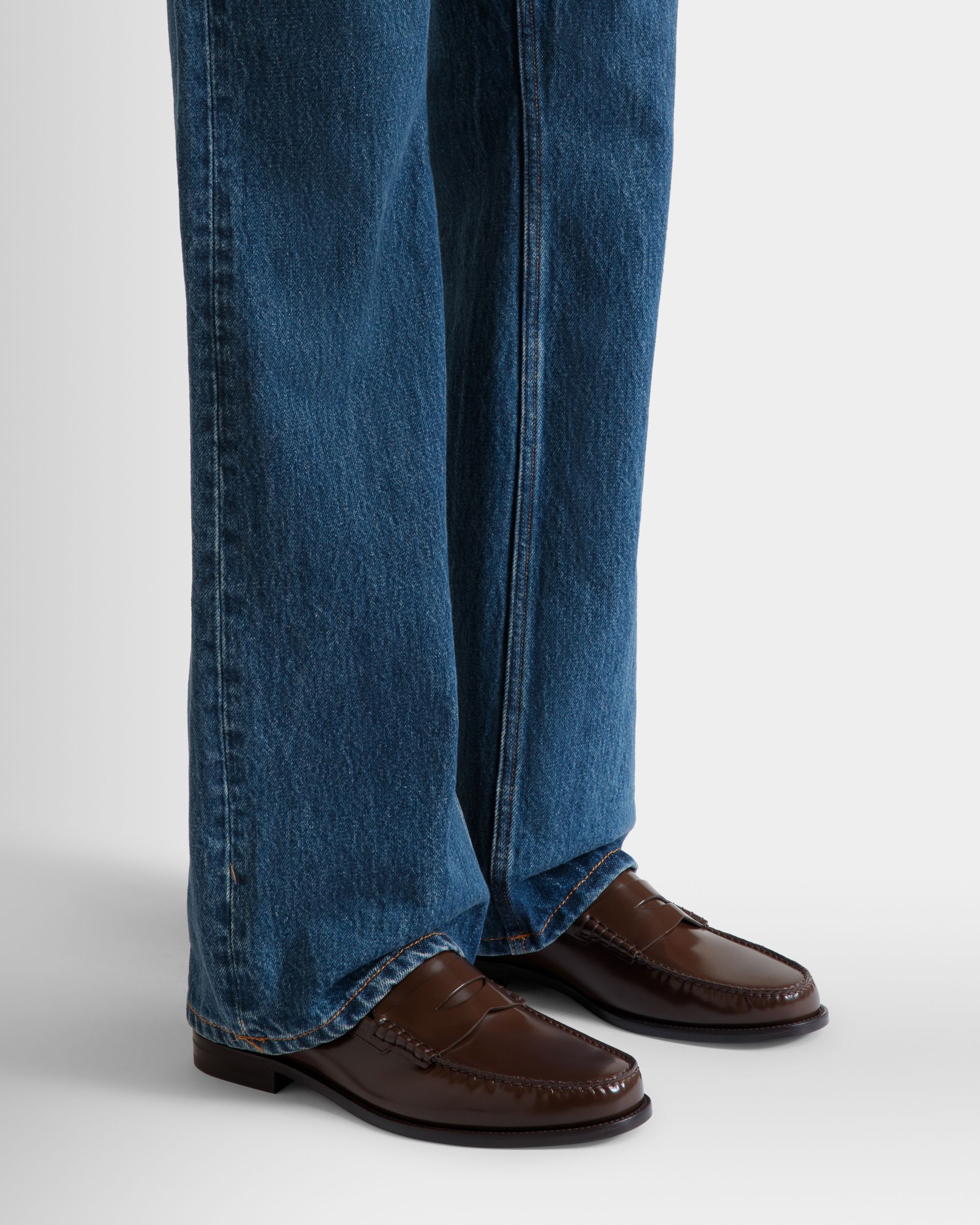 Mocassino Capitol In Pelle Color Ebano - Uomo - Bally - 02