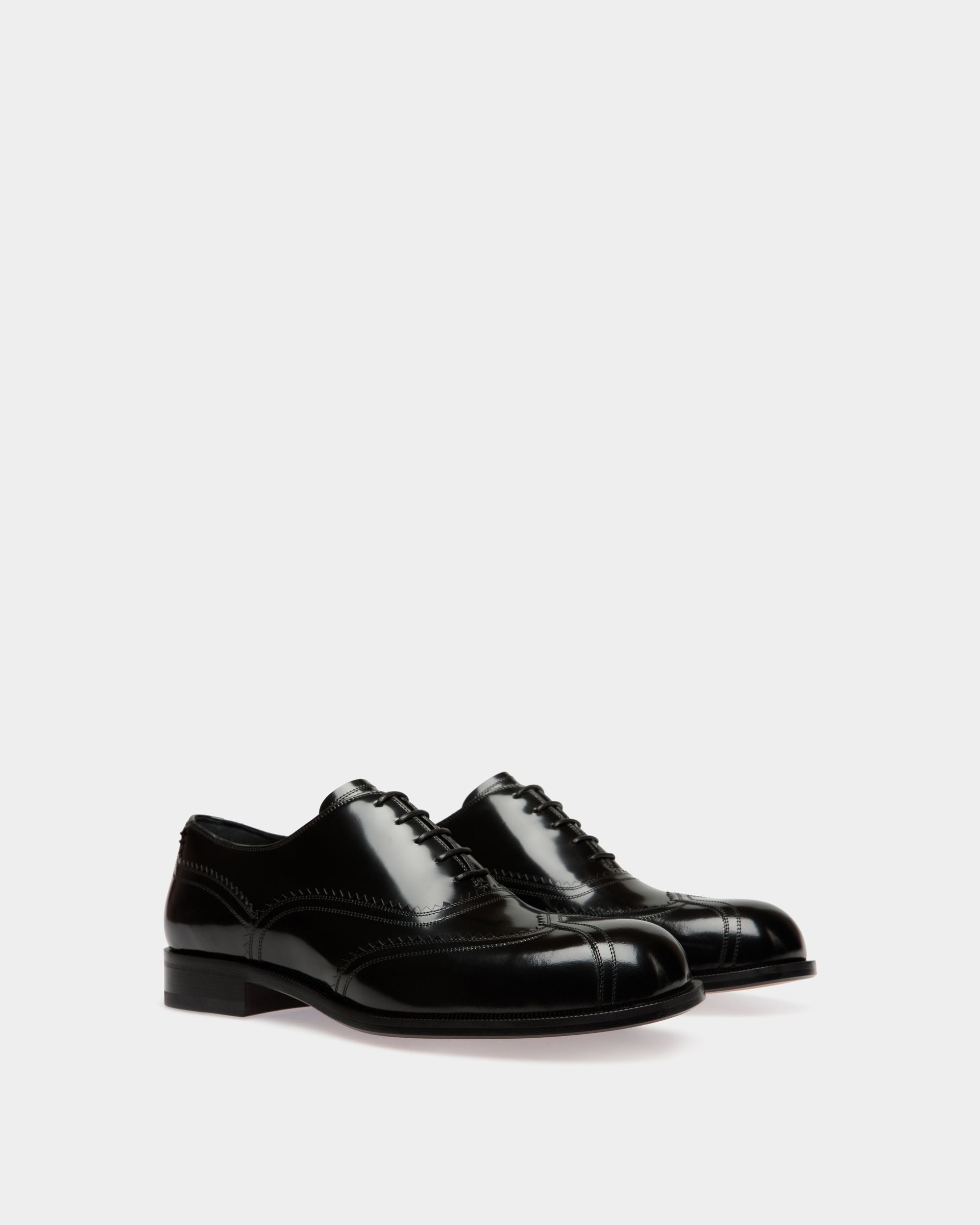 Scarpa Oxford Spiegel In Pelle Nera - Uomo - Bally - 02