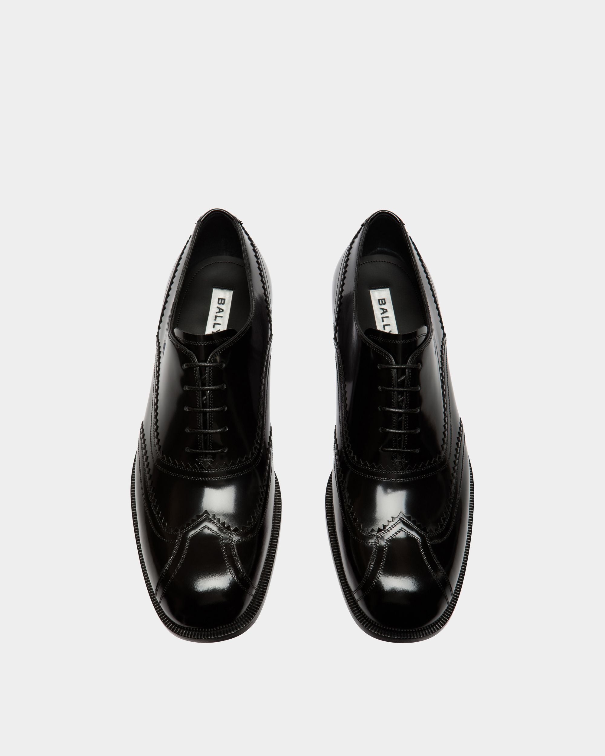 Scarpa Oxford Spiegel In Pelle Nera - Uomo - Bally - 04