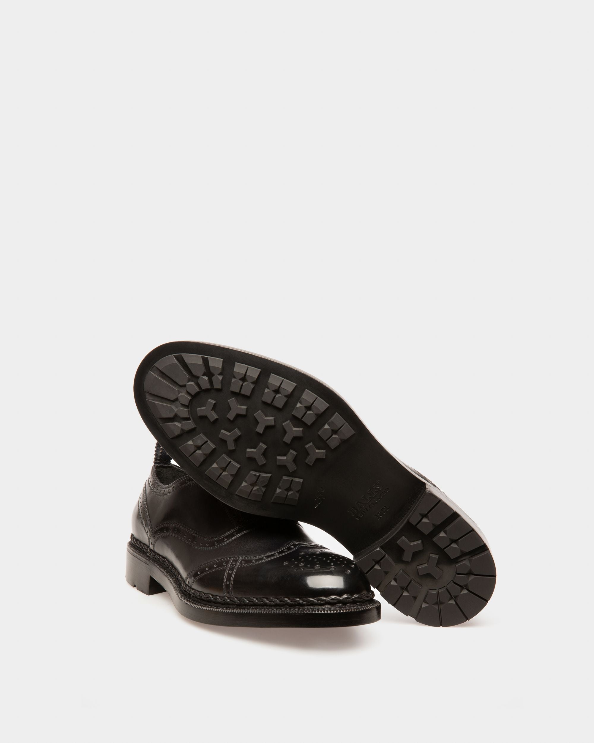 Oliver Scarpe Modello Oxford In Pelle Nera - Uomo - Bally - 05