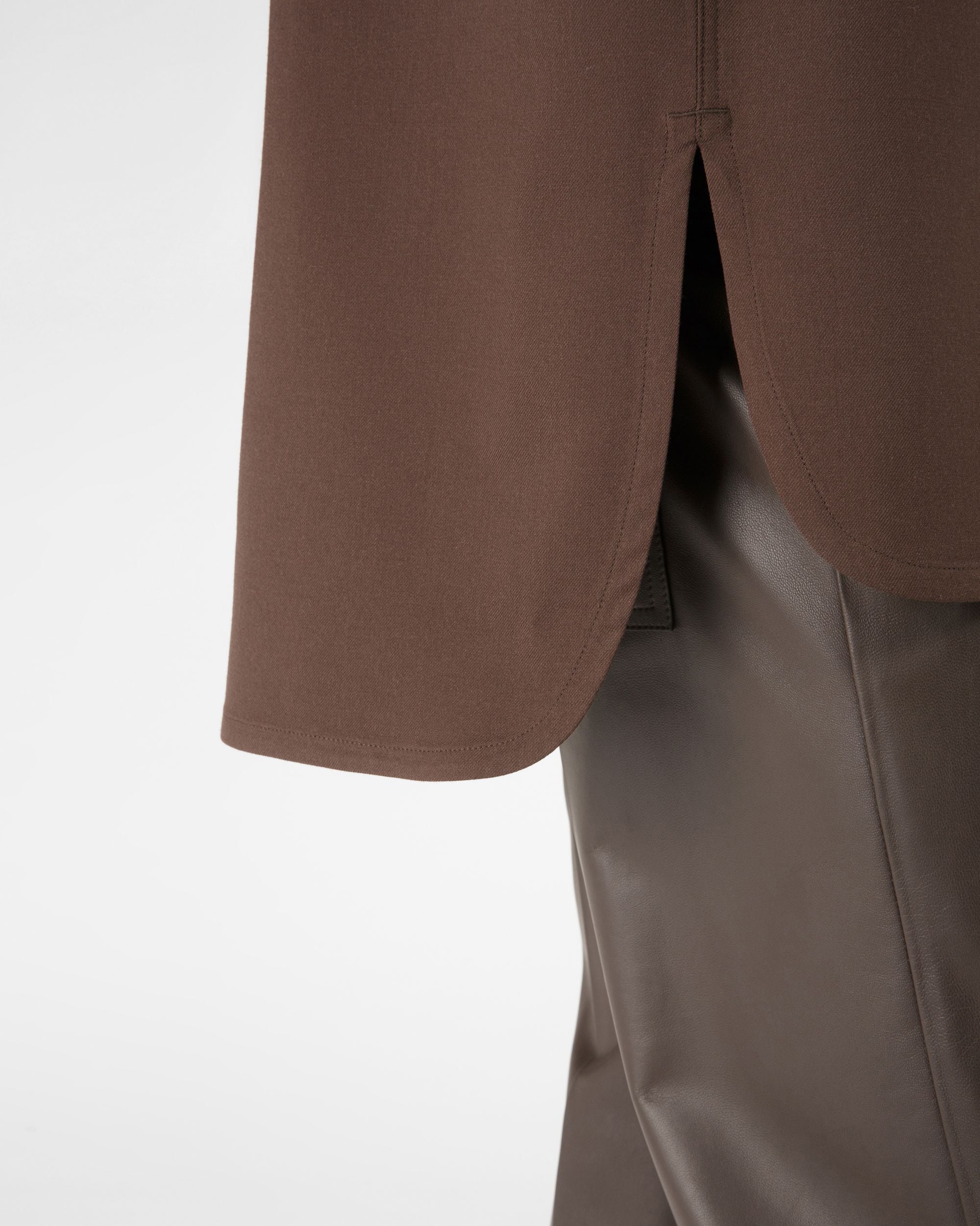 Camicia Di Lana In Marrone Scuro - Uomo - Bally - 02